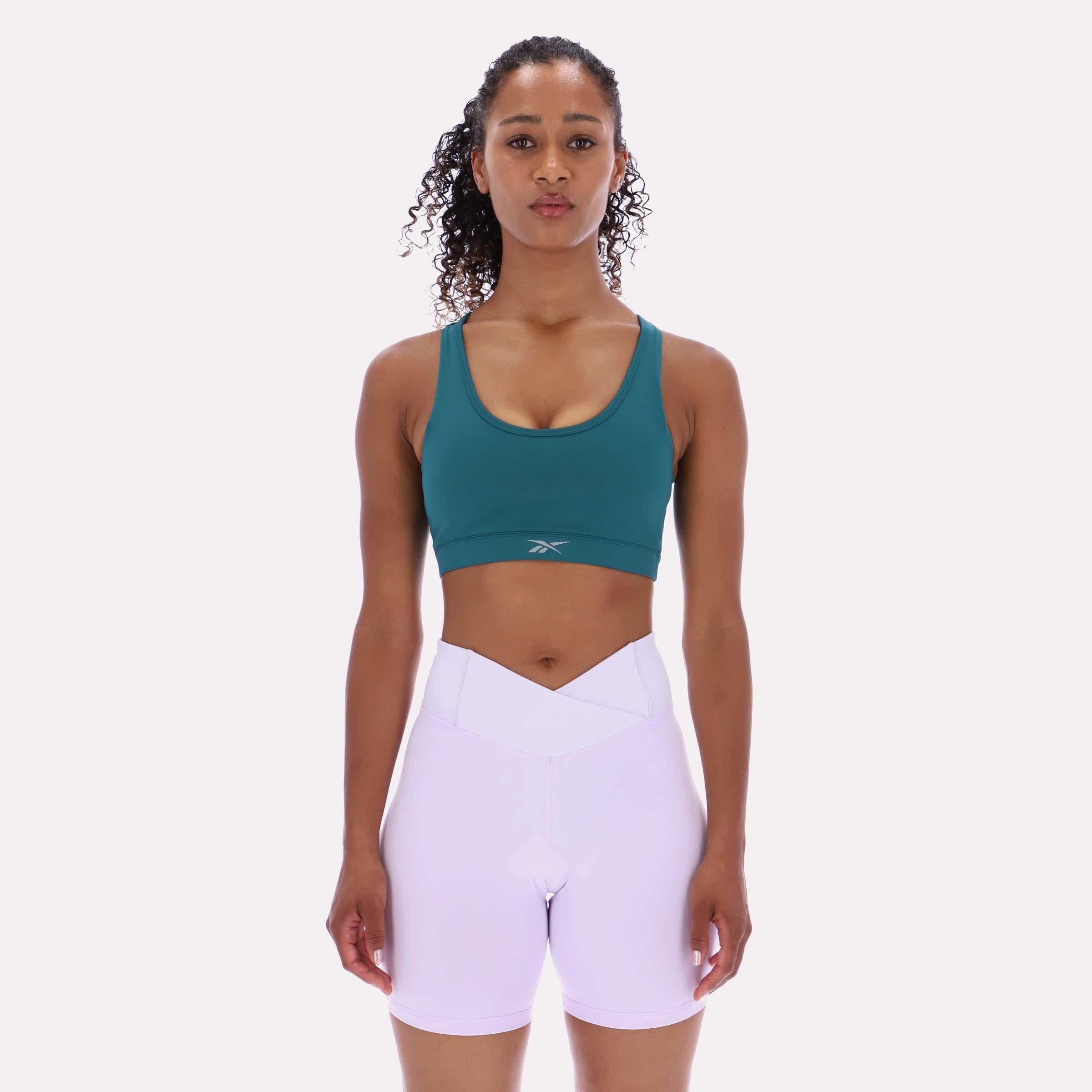Reebok Apparel  Women's Racerback Bra Reebok Running App Women Green Reg