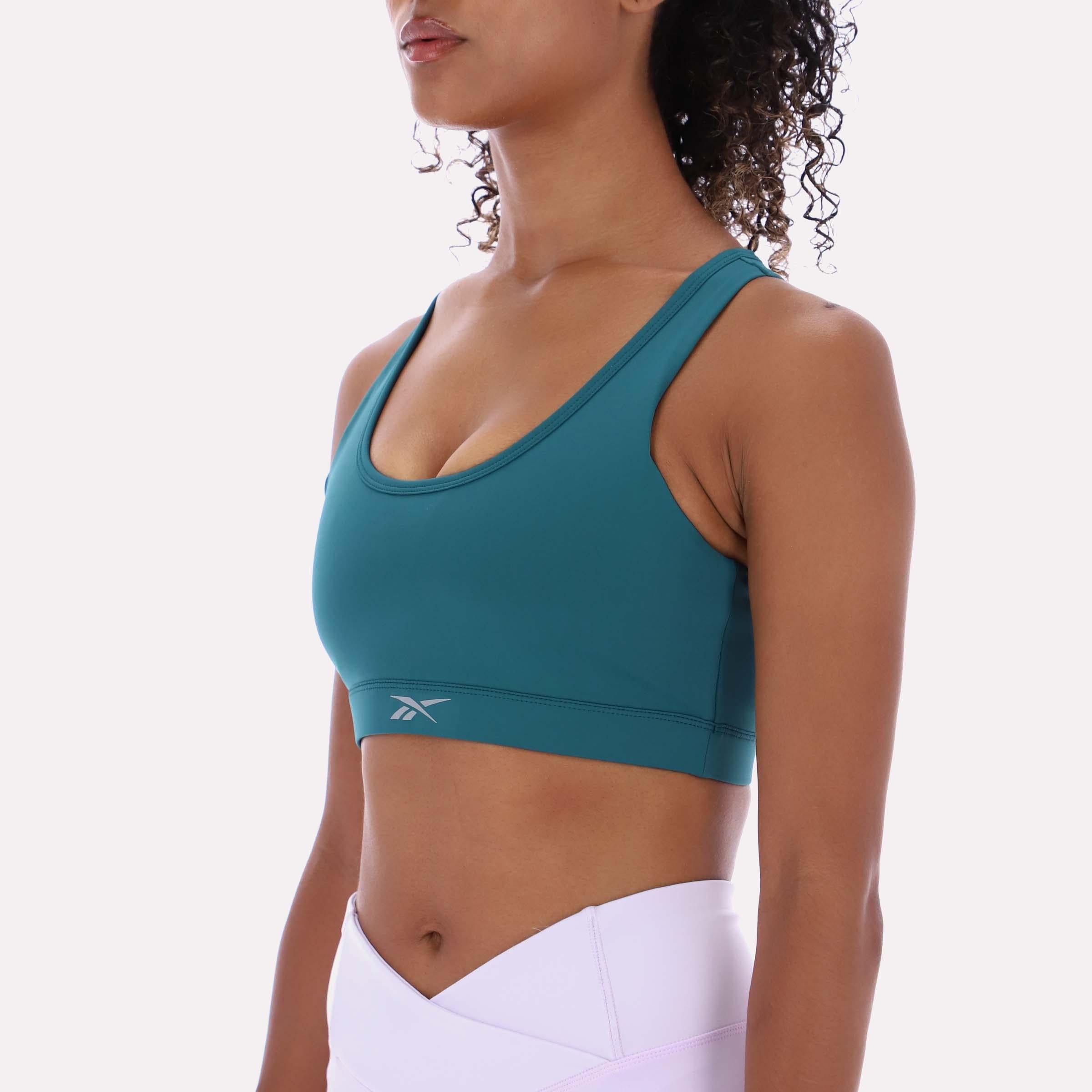 Reebok Apparel  Women's Racerback Bra Reebok Running App Women Green Reg