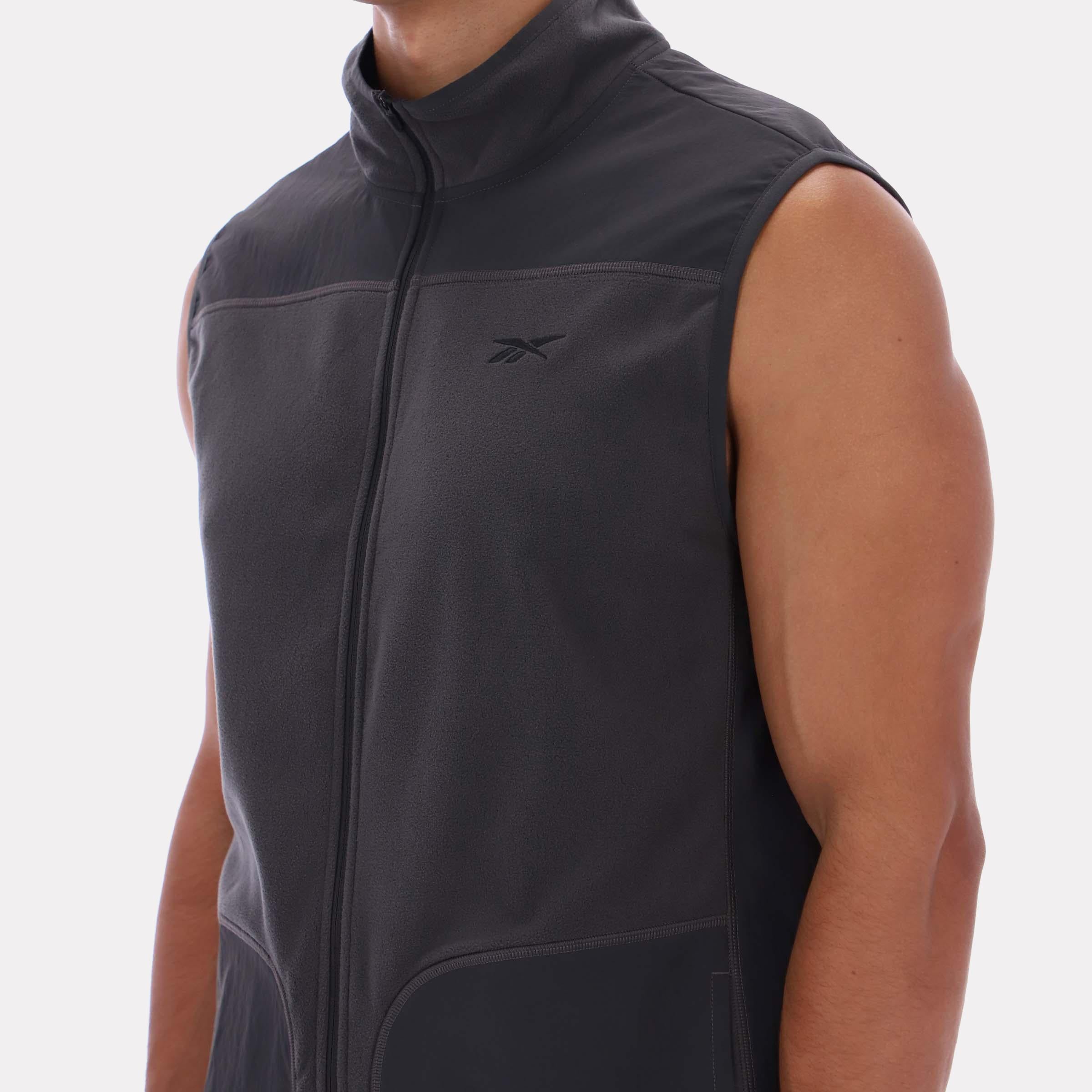 Reebok Apparel  Men's All Trail Body Warmer Gillet Reebok Running App Men Black Reg
