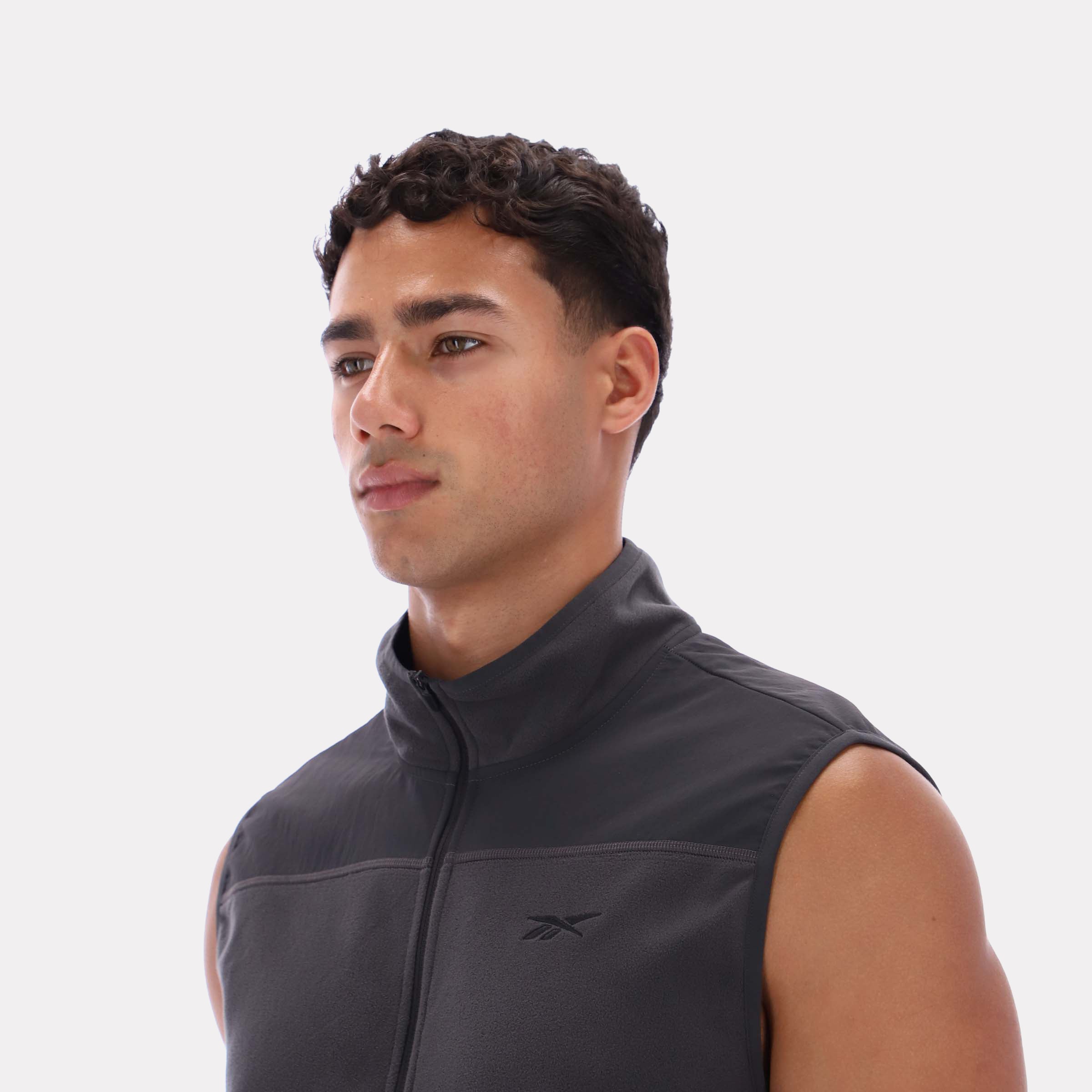 Reebok Men's All Trail Body Warmer Gillet  In Washed Black REG