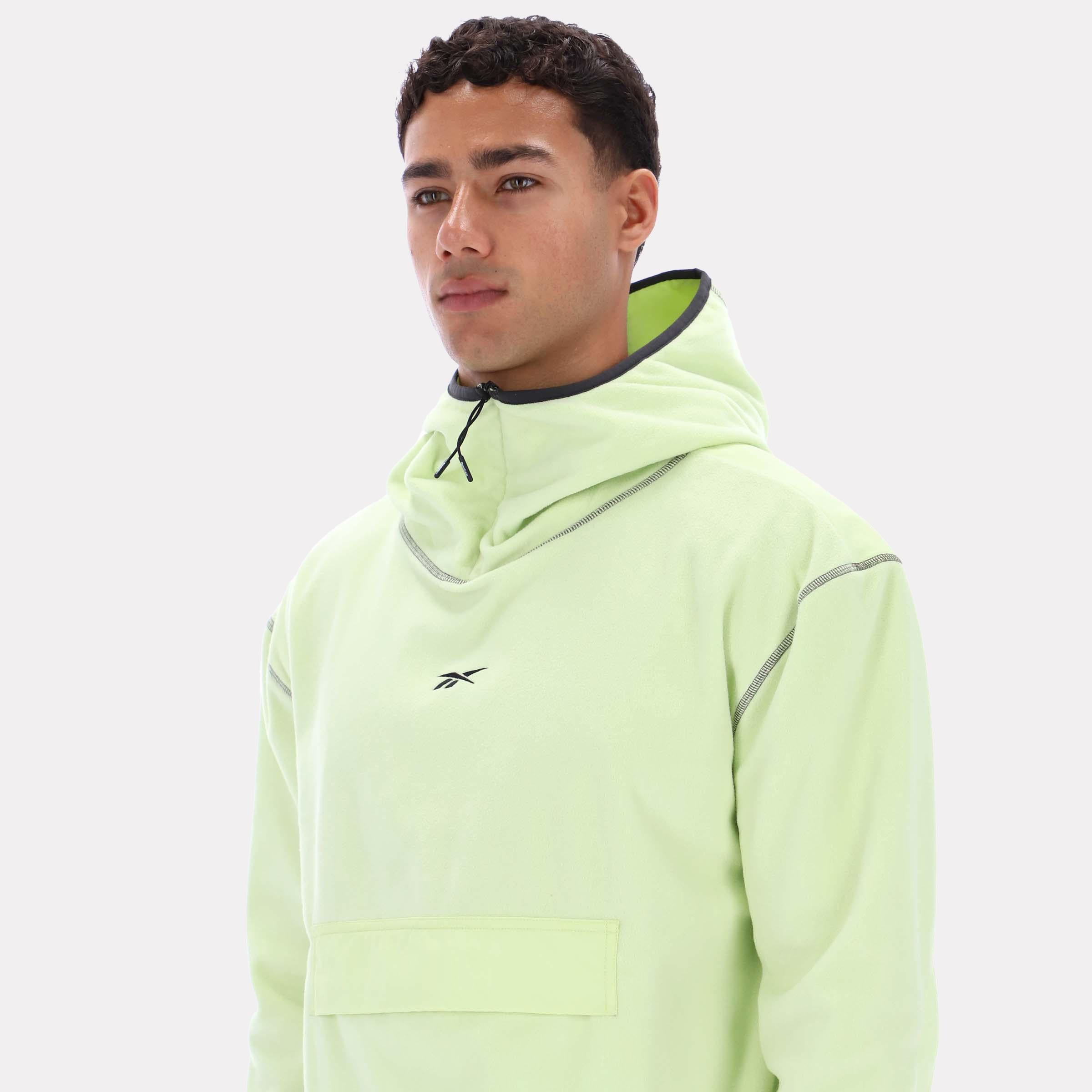 Reebok Apparel  Men's Ultimate Trail Hooded Sweat Reebok Running App Men Green Reg