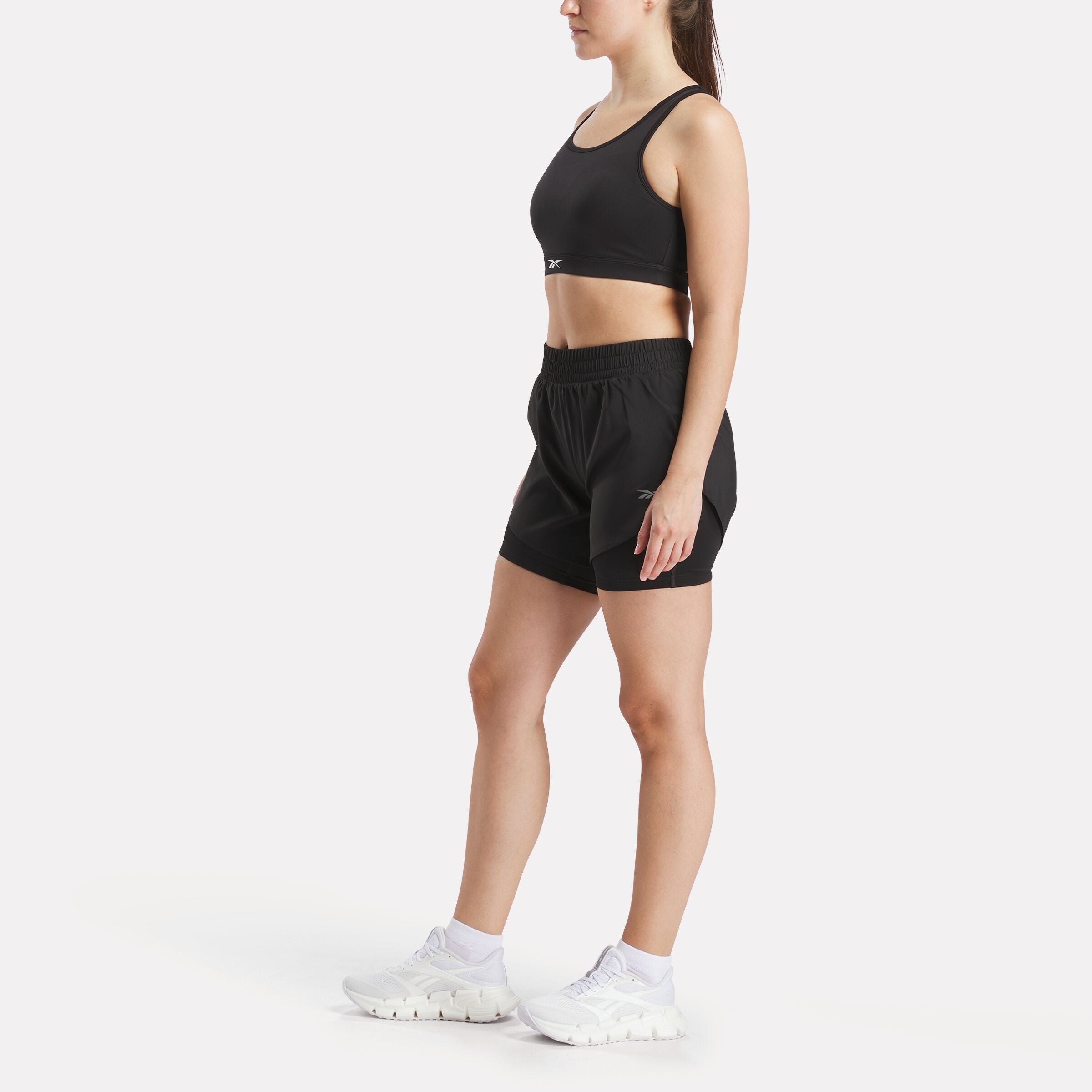 Reebok Women's 2 In 1 Shorts  Reg In Black
