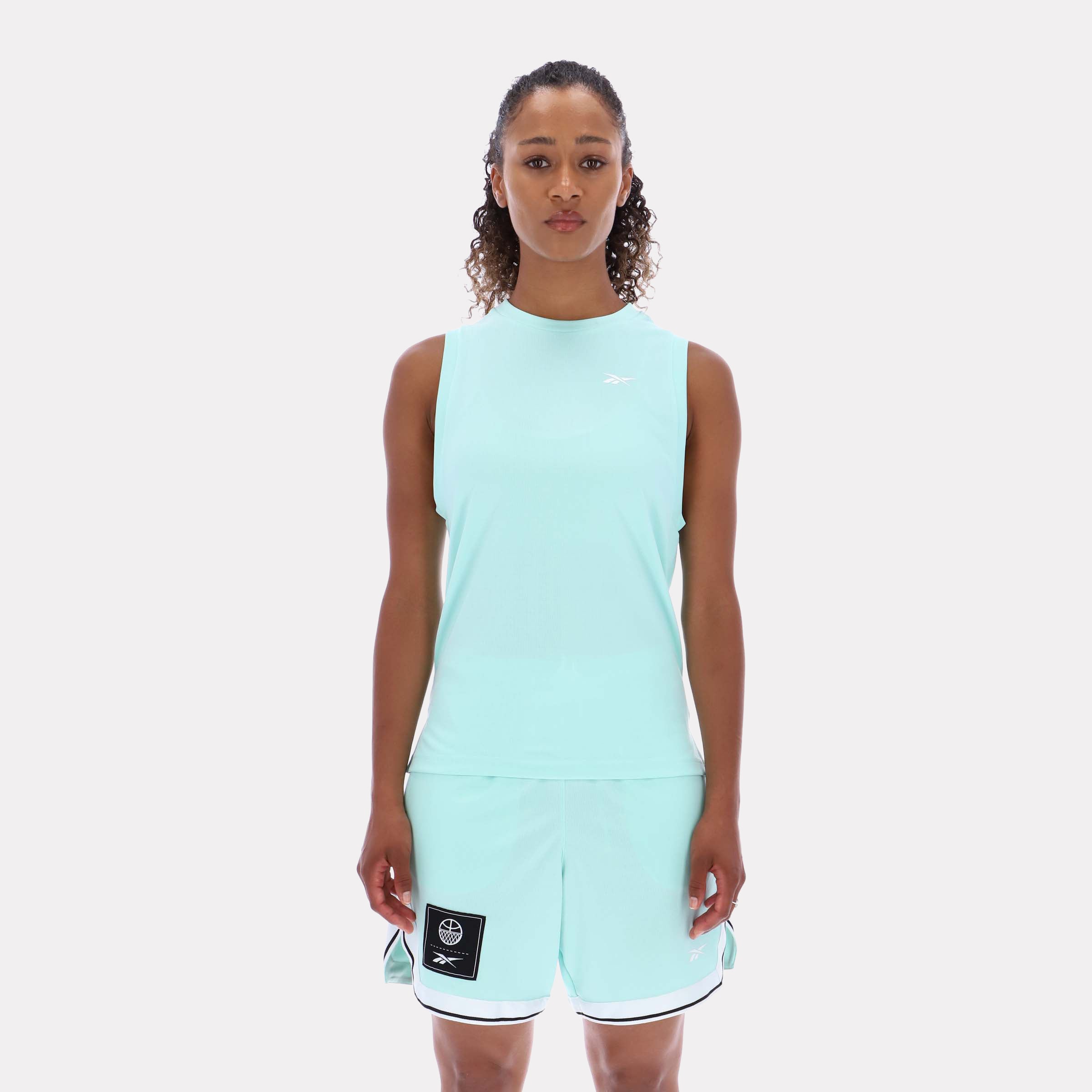 Reebok Women's River Bb Mesh Tank  Reg In Aqua