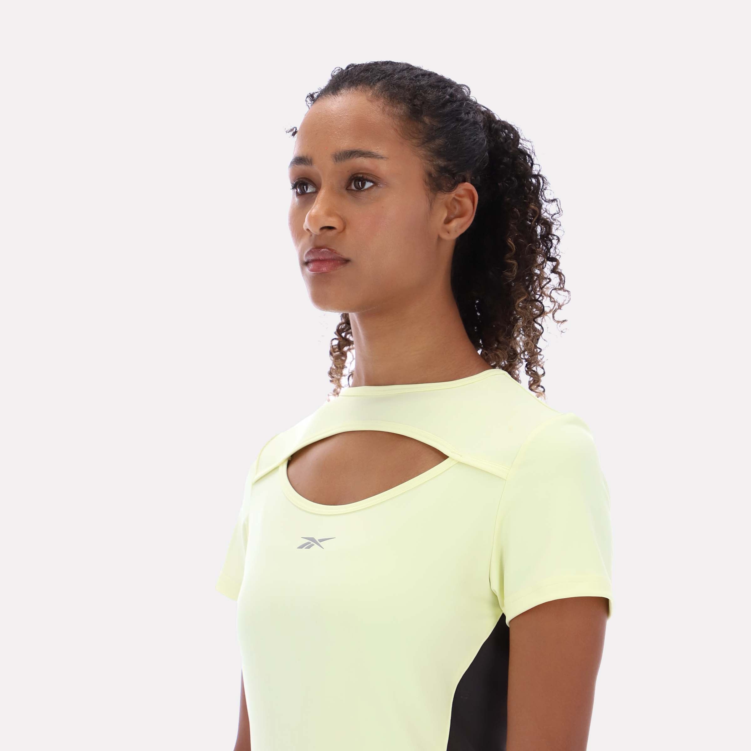 Reebok Women's Vented Hike Tee  Reg In Yellow