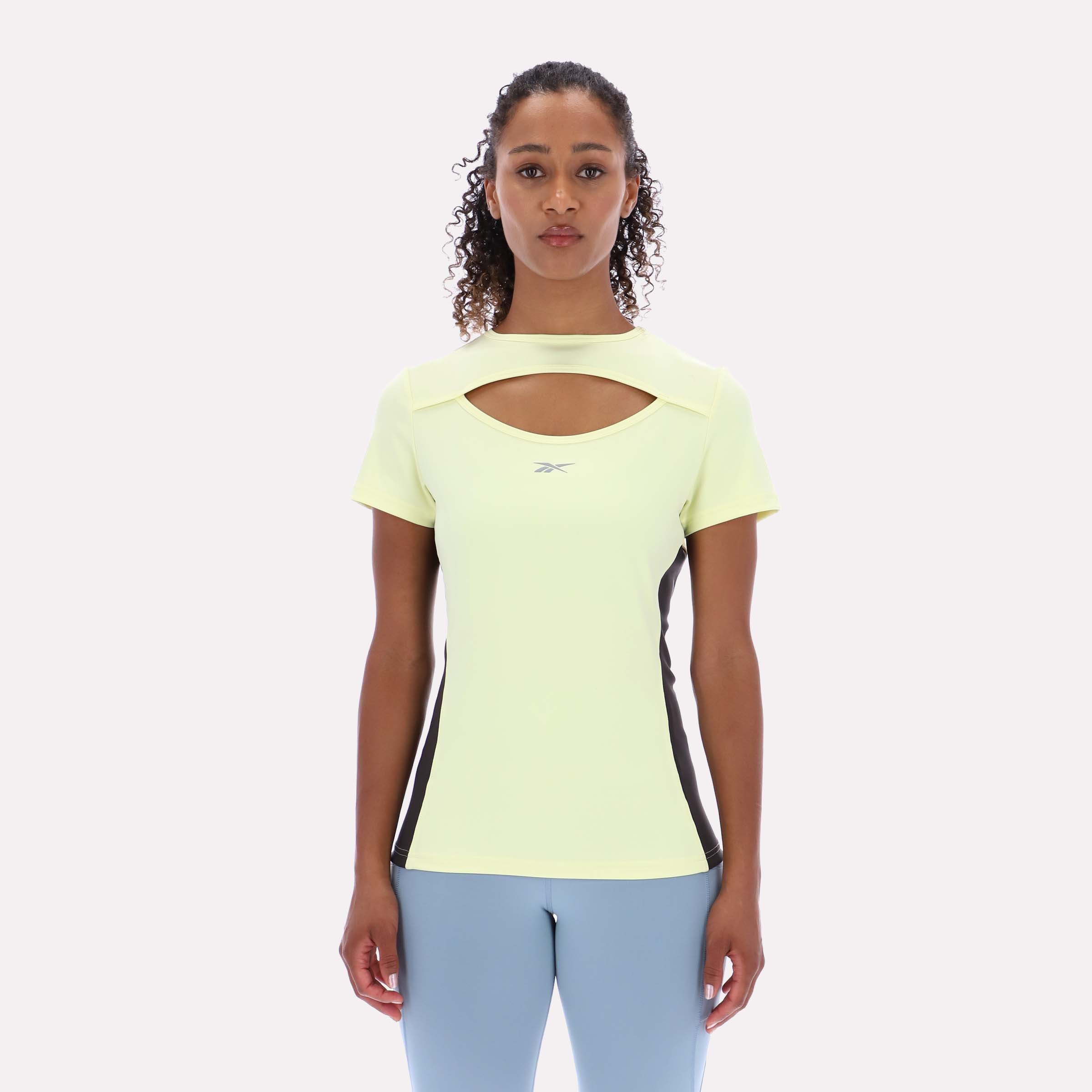Reebok Women's Vented Hike Tee  Reg In Yellow