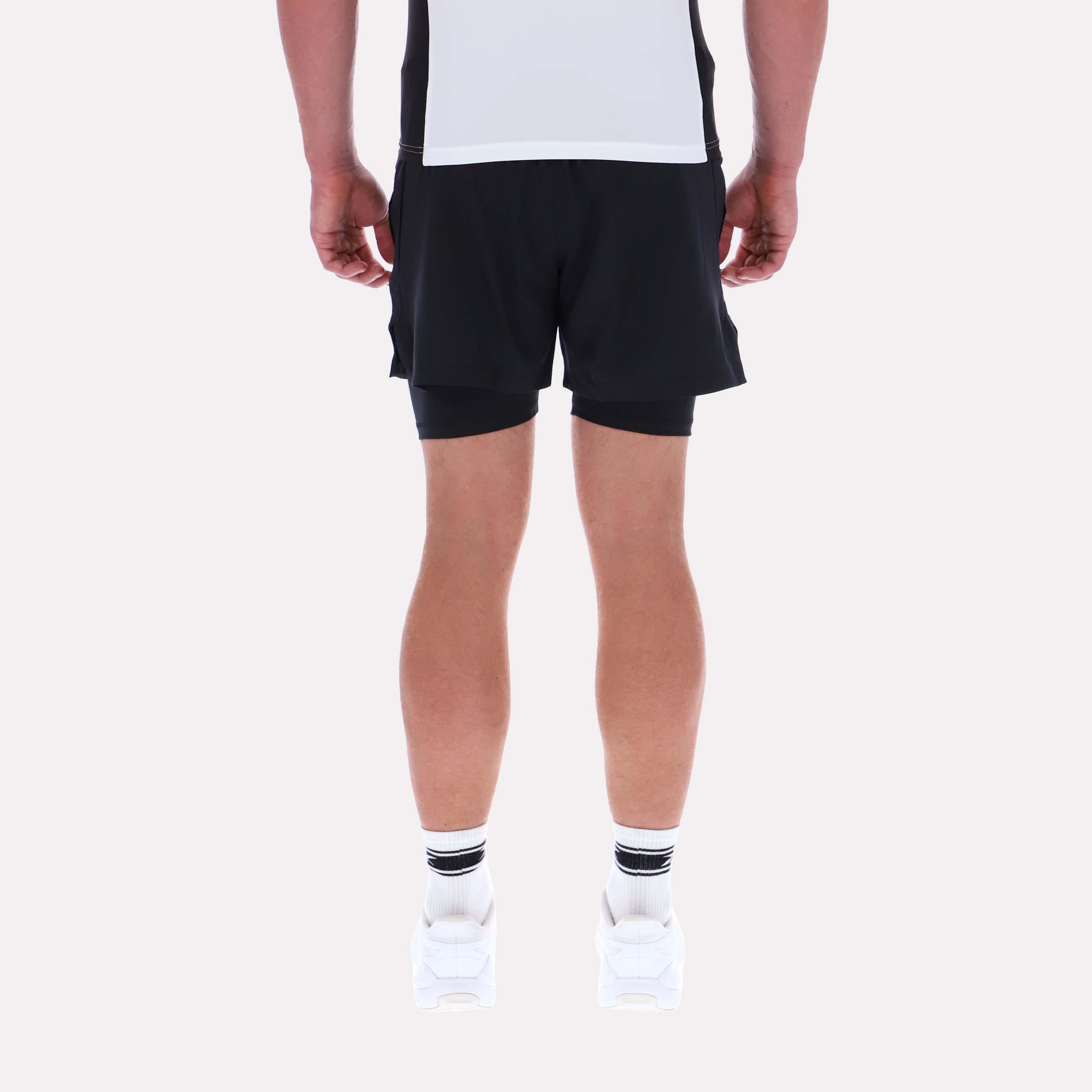Reebok Apparel  Men's 2 In 1 Running Short Black Reg