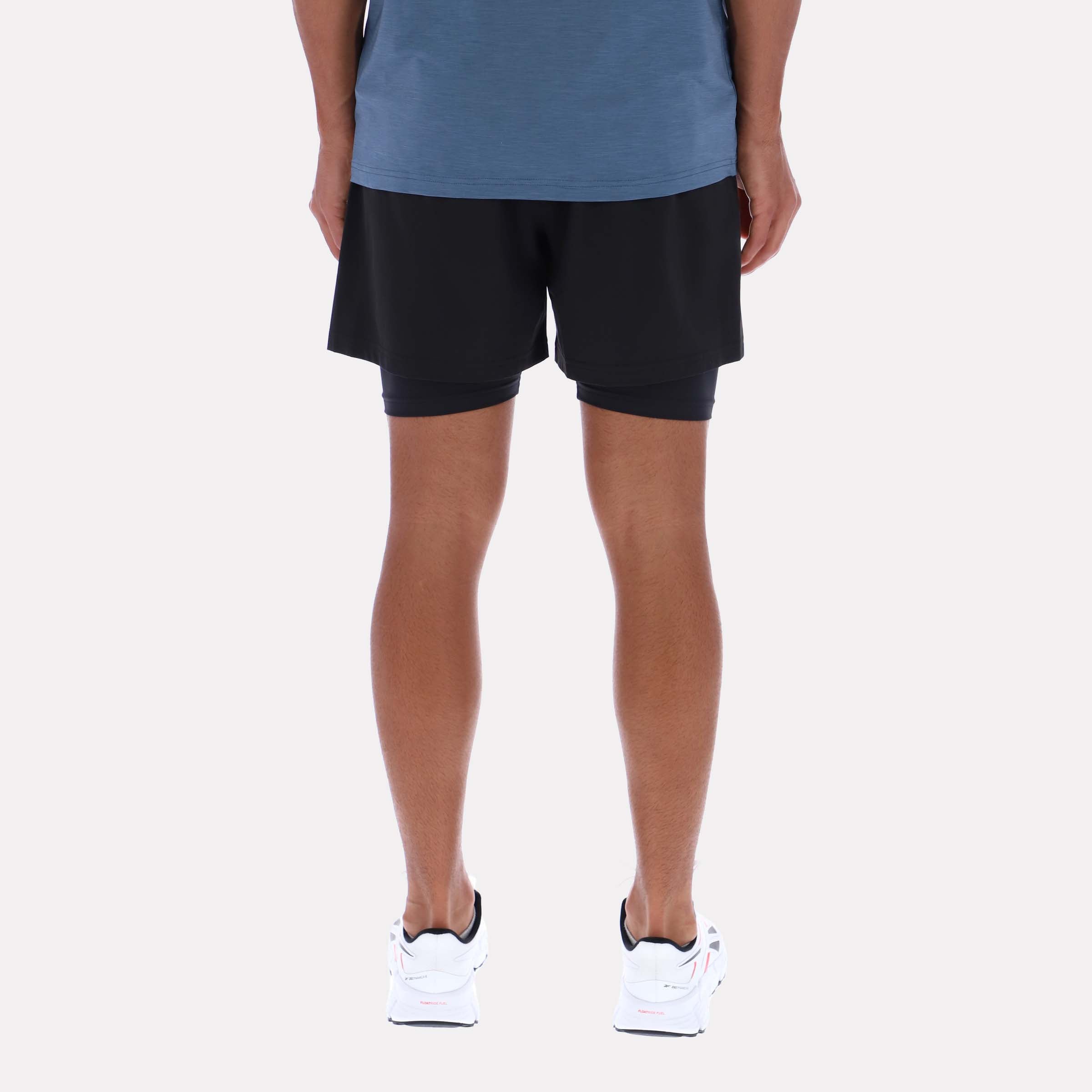 Reebok Men's Normski 2 In 1 Training Short  Reg In Black