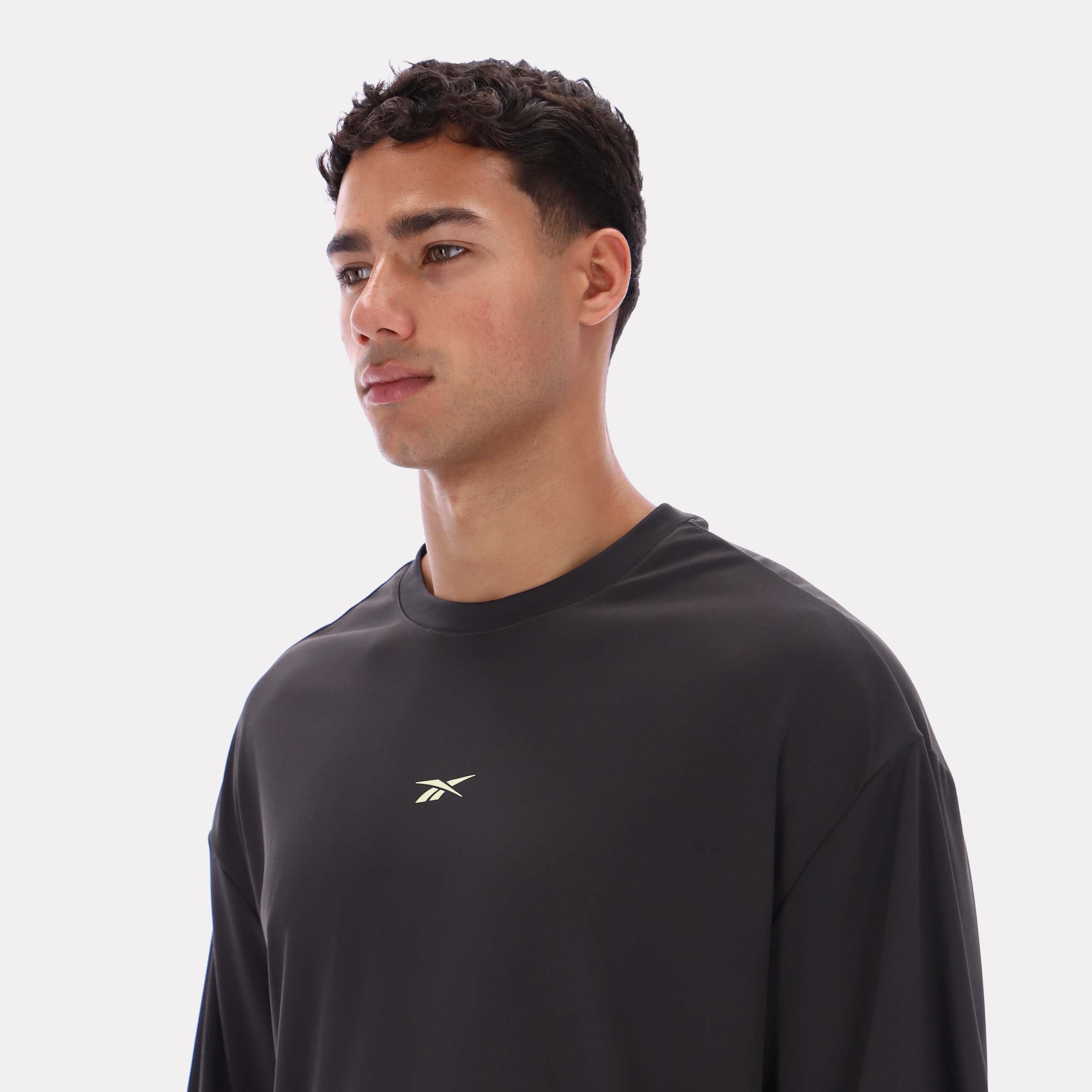 Reebok Men's Outdoor Inspired Graphic Tee  In Washed Black REG