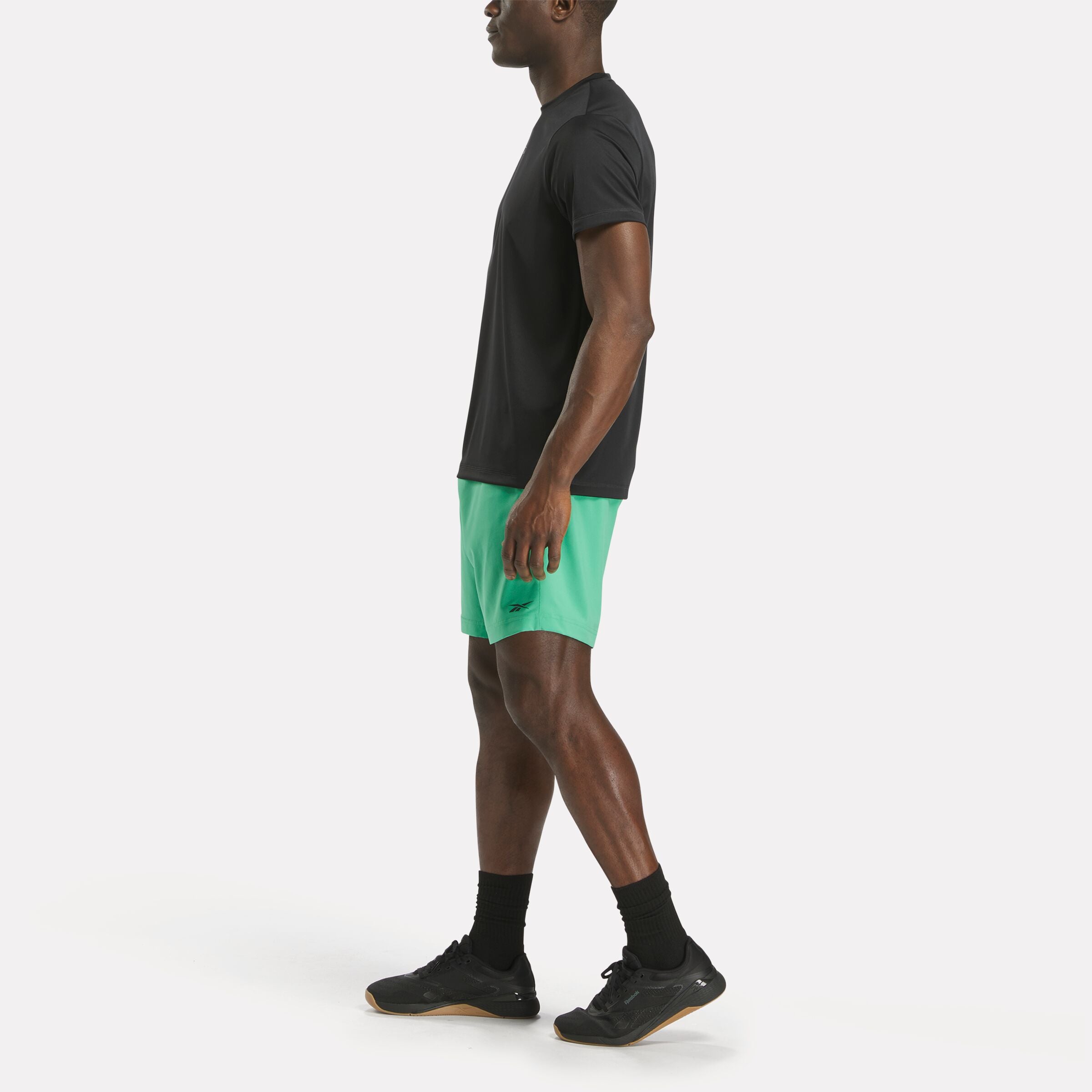 Reebok Men's Id Train Ss Tech Tee  Reg In Black