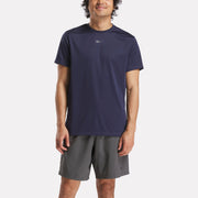Reebok Men's Id Train Ss Tech Tee  Reg In Navy