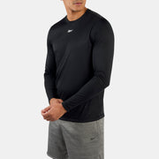 Reebok Men's Id Train Ls Tech Tee  In Black REG