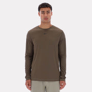 Reebok Men's Id Train Ls Tech Tee  In Navy REG