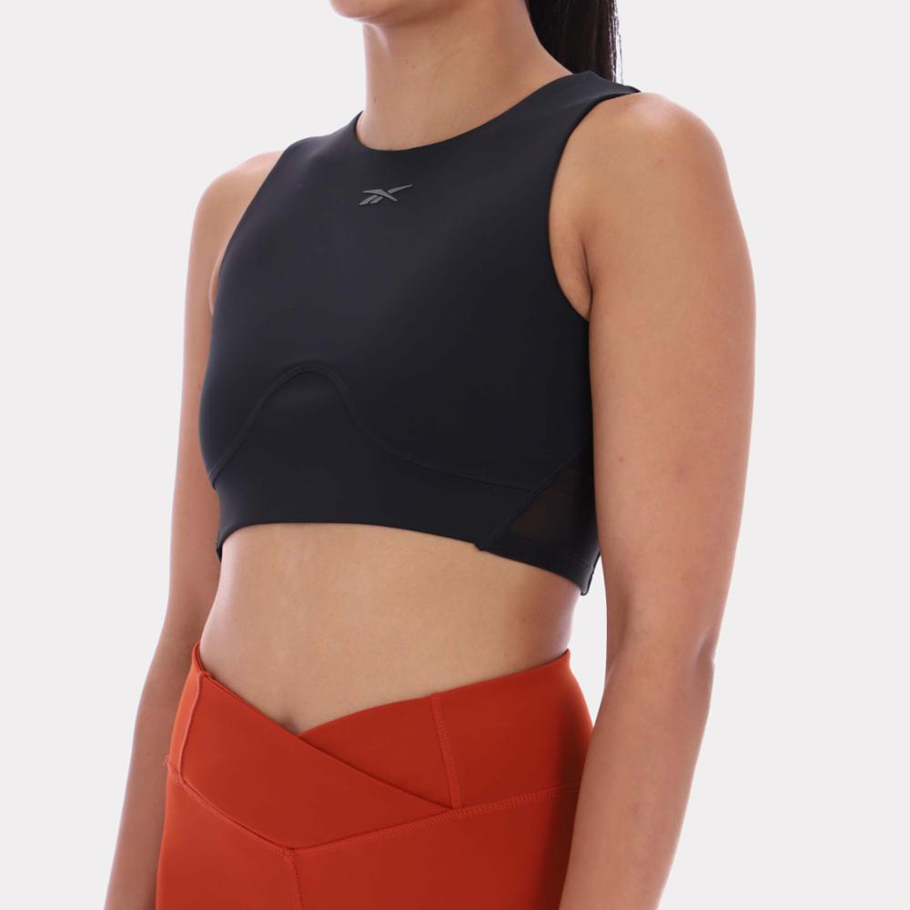 Reebok Apparel  Women's Lux Contour Crop Reebok Training App Women Black Reg