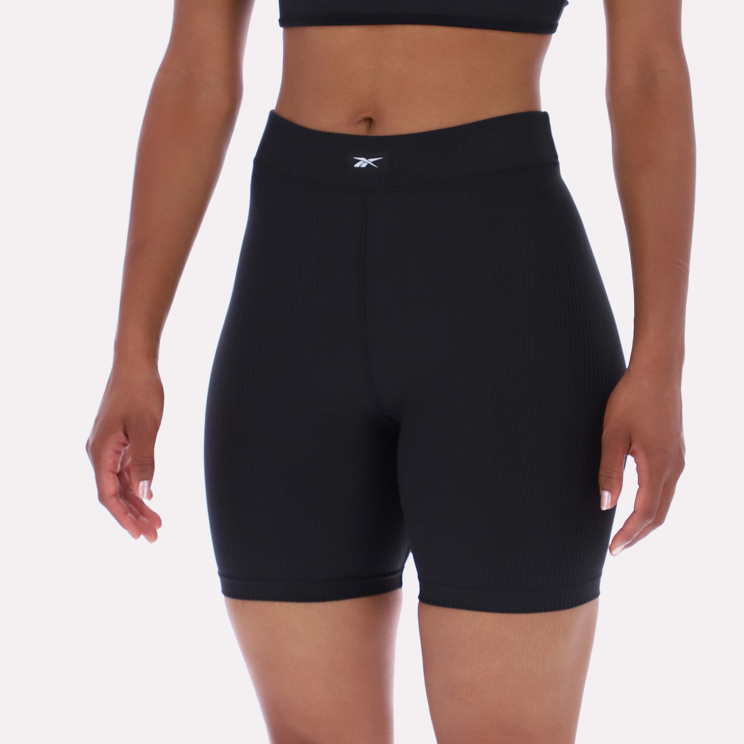 Reebok Women's Rib Bike Short  Reg In Black