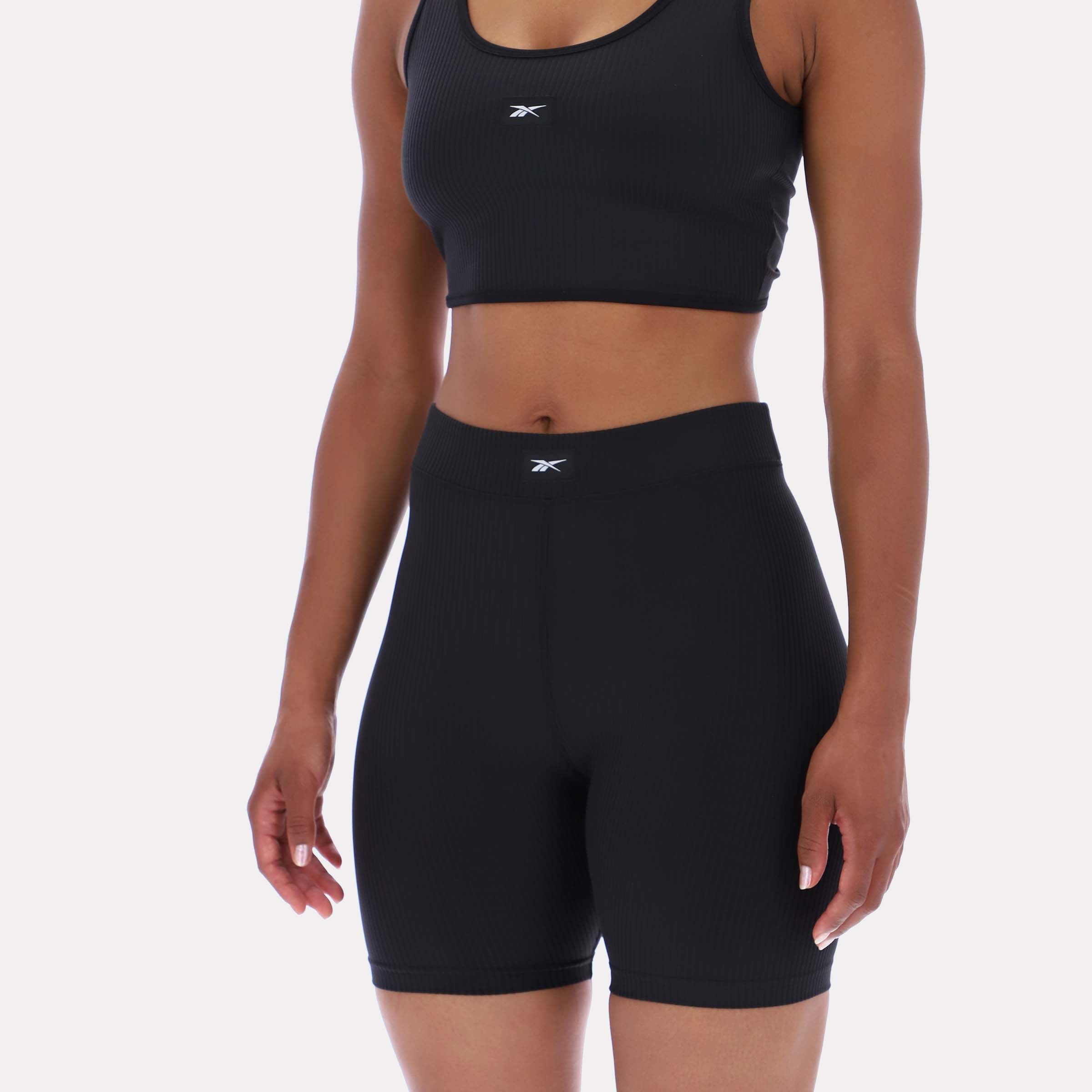 Reebok Women's Rib Bike Short  Reg In Black