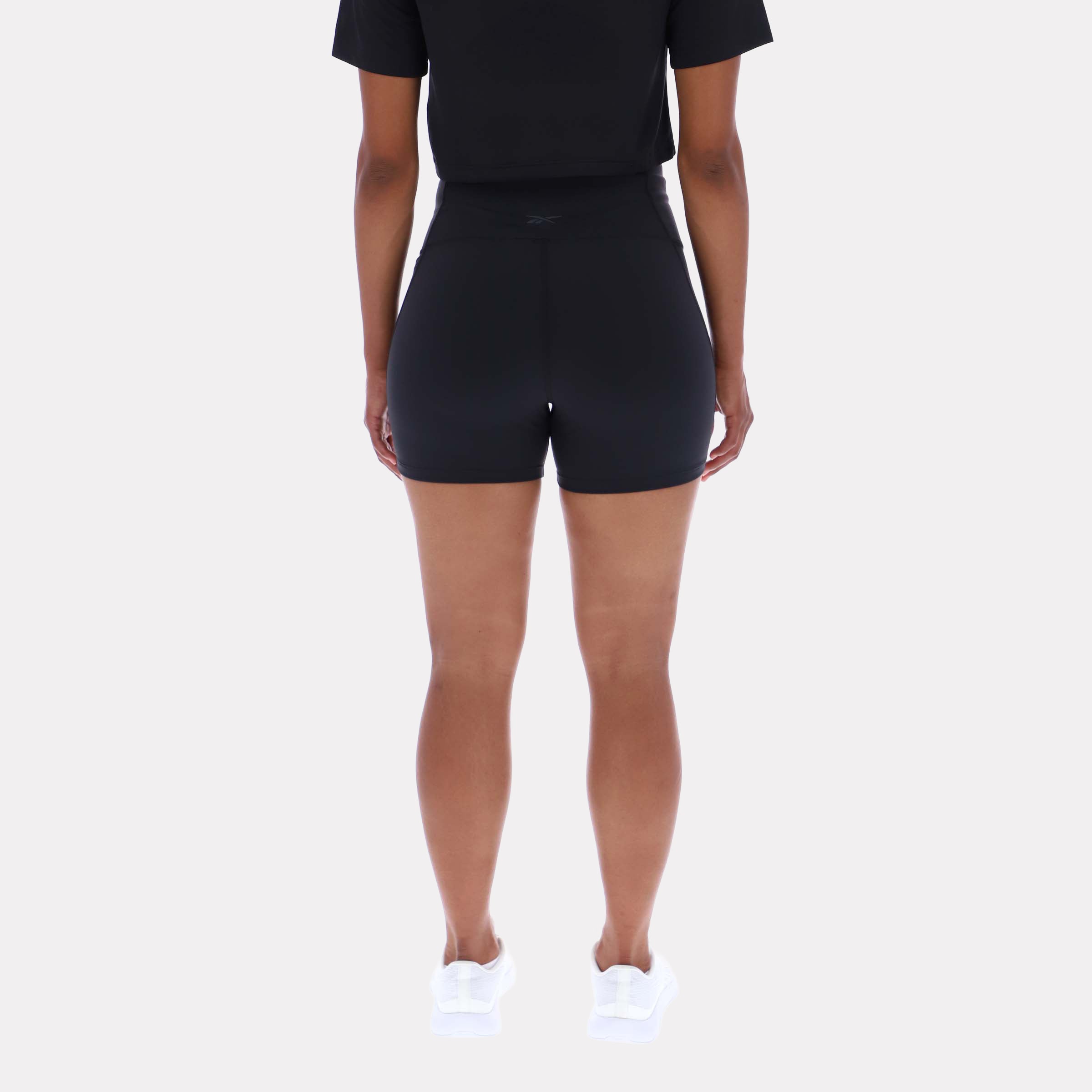Reebok Women's Lux High-Rise Booty Short  In Black REG