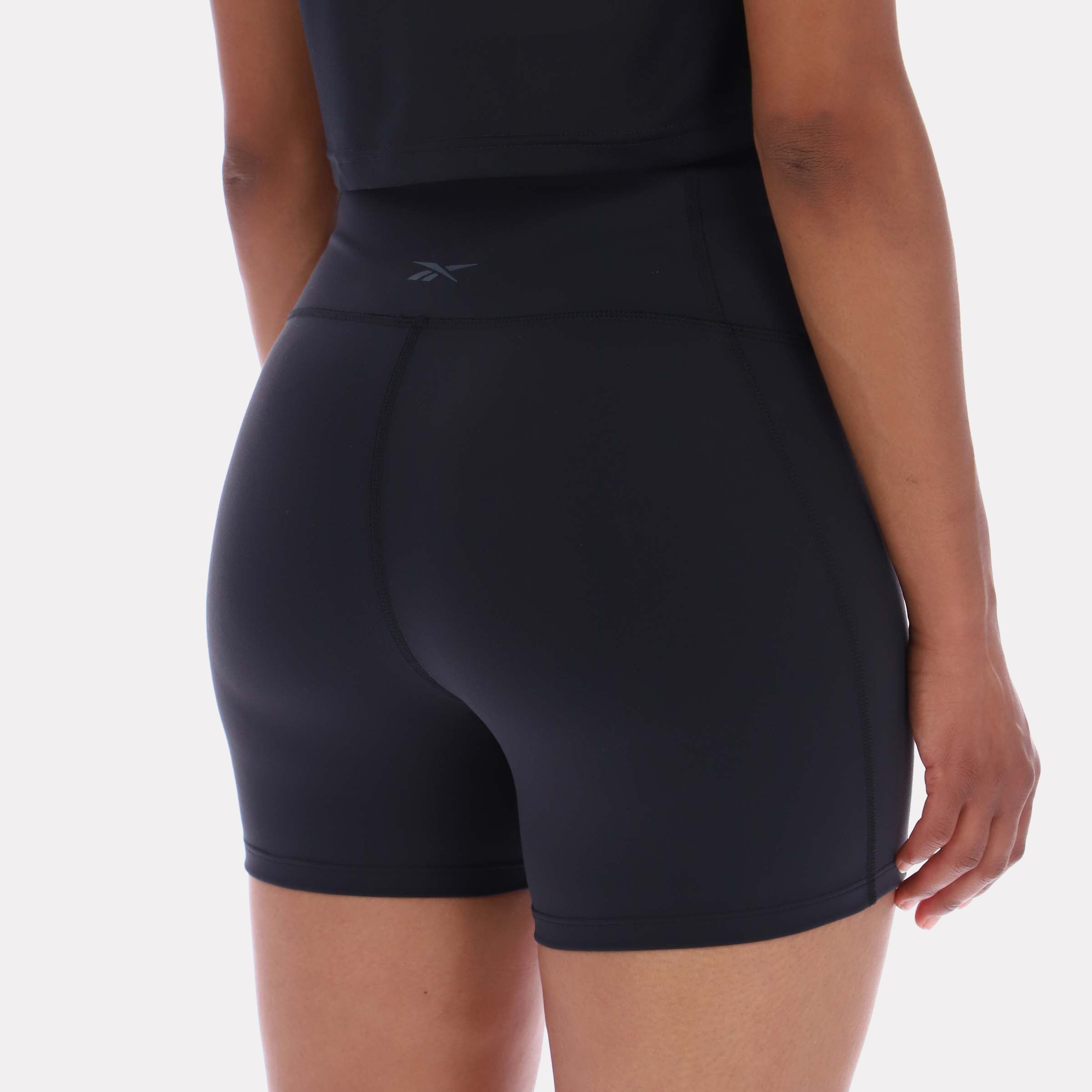 Reebok Women's Lux High-Rise Booty Short  In Black REG