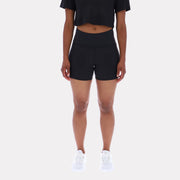 Reebok Women's Lux High-Rise Booty Short  In Black REG