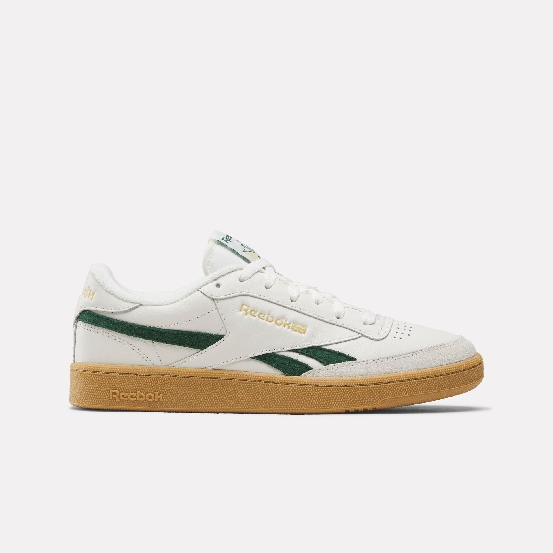 Reebok Unisex' Club C Revenge Vintage In Chalk/Darkgreen/Gum M - 7 / WHITE