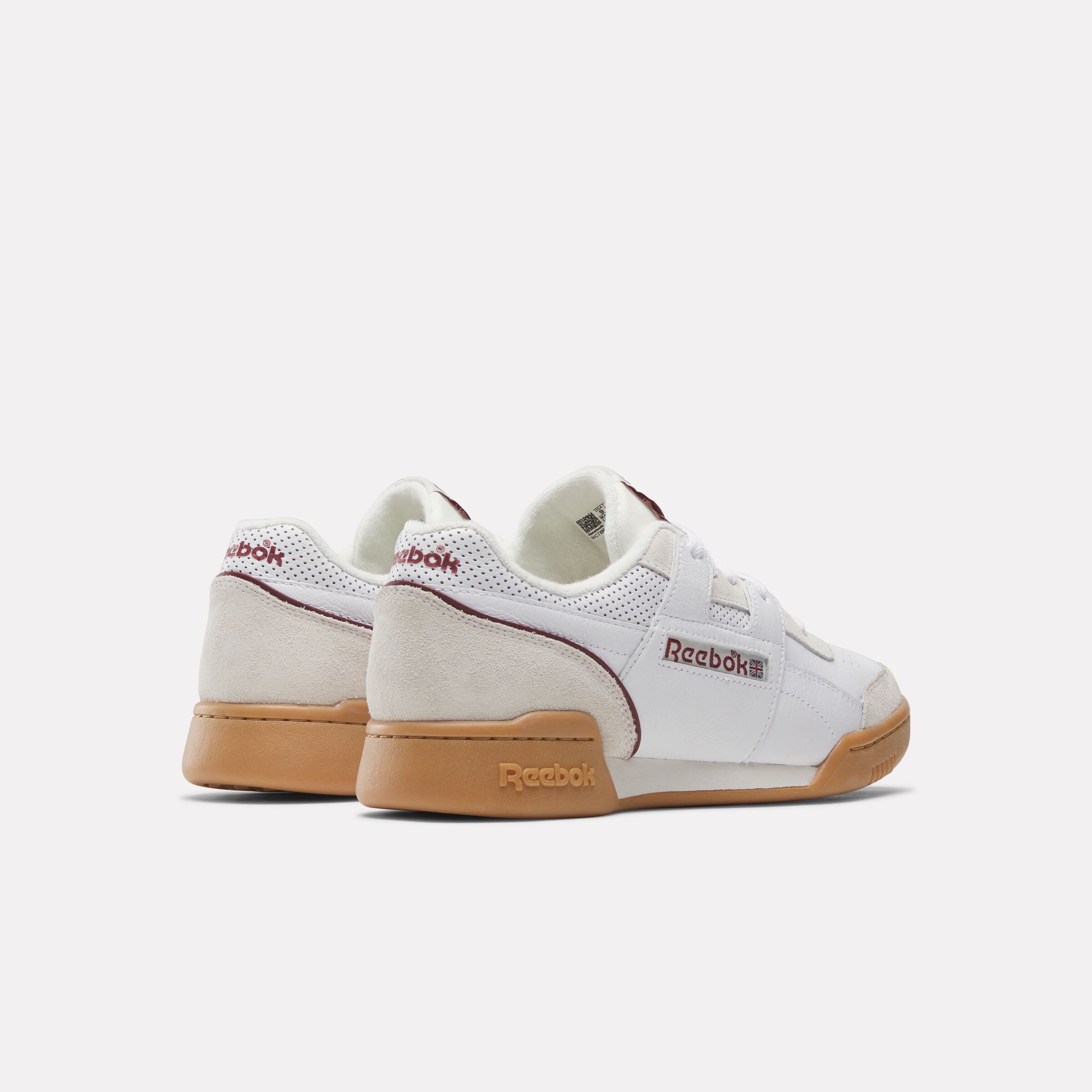 Reebok Unisex' Workout Plus  In White/Classicburgundy/Chalk M