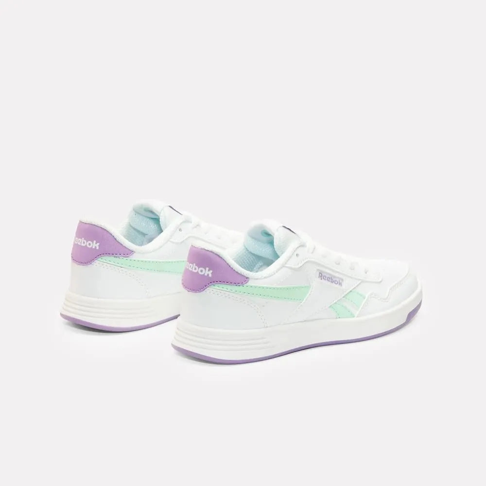 Reebok Girl's' Court Advance Kids  In White/Invertedaqua/Dreampu M