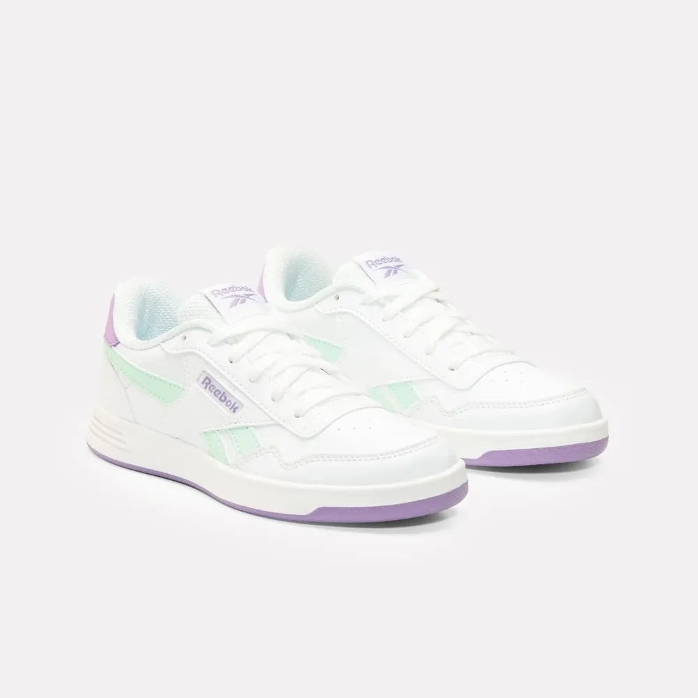 Reebok Girl's' Court Advance Kids  In White/Invertedaqua/Dreampu M