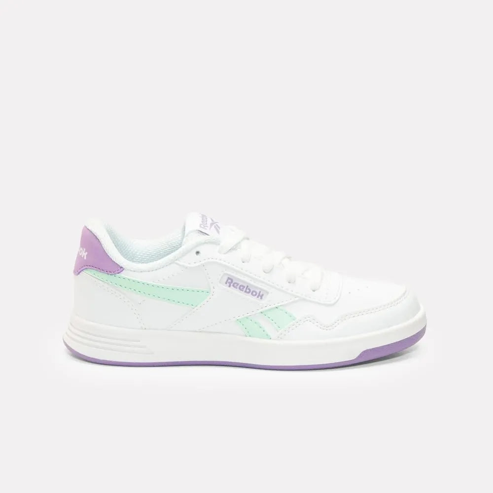Reebok Girl's' Court Advance Kids  In White/Invertedaqua/Dreampu M