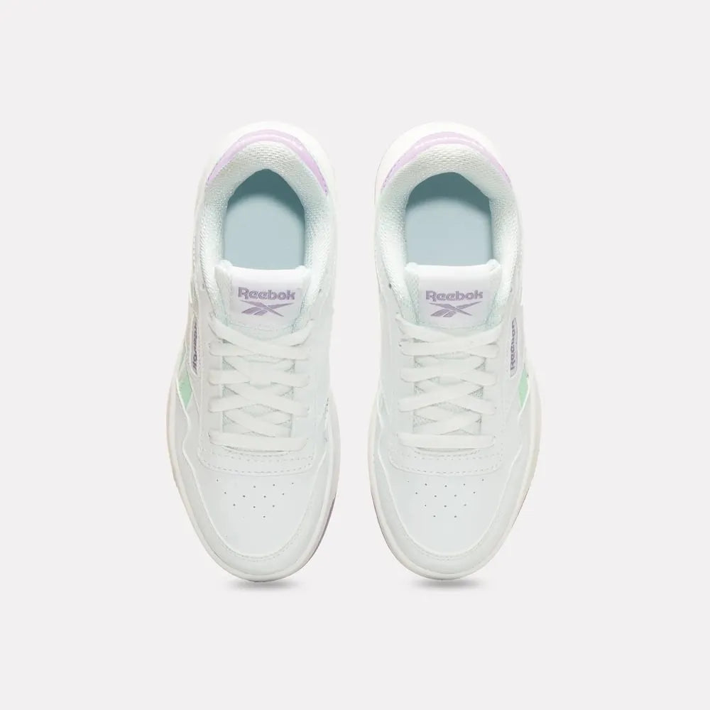 Reebok Girl's' Court Advance Kids  In White/Invertedaqua/Dreampu M