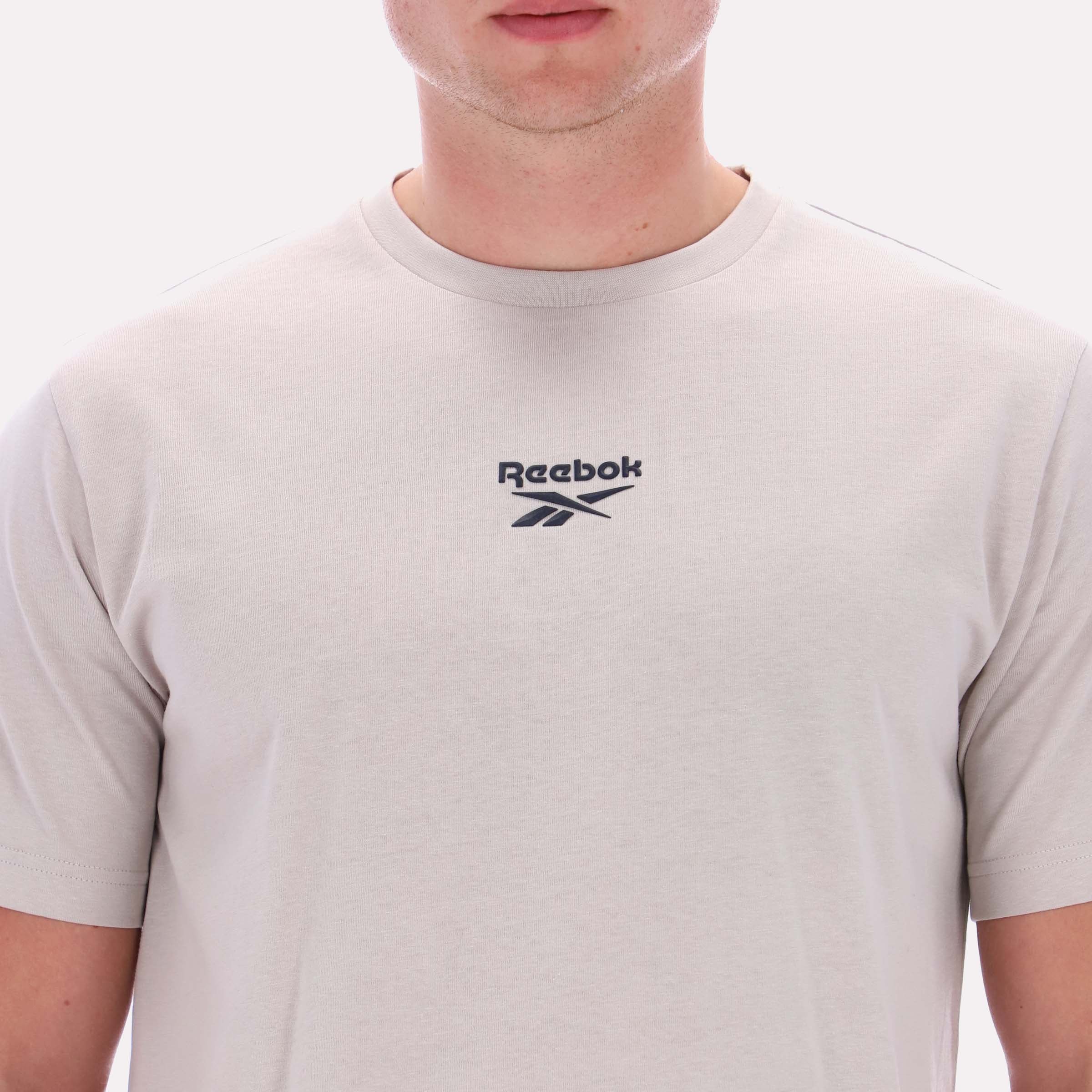 Reebok Men's Adrian Ss Crewneck Tee  In Moonstone REG