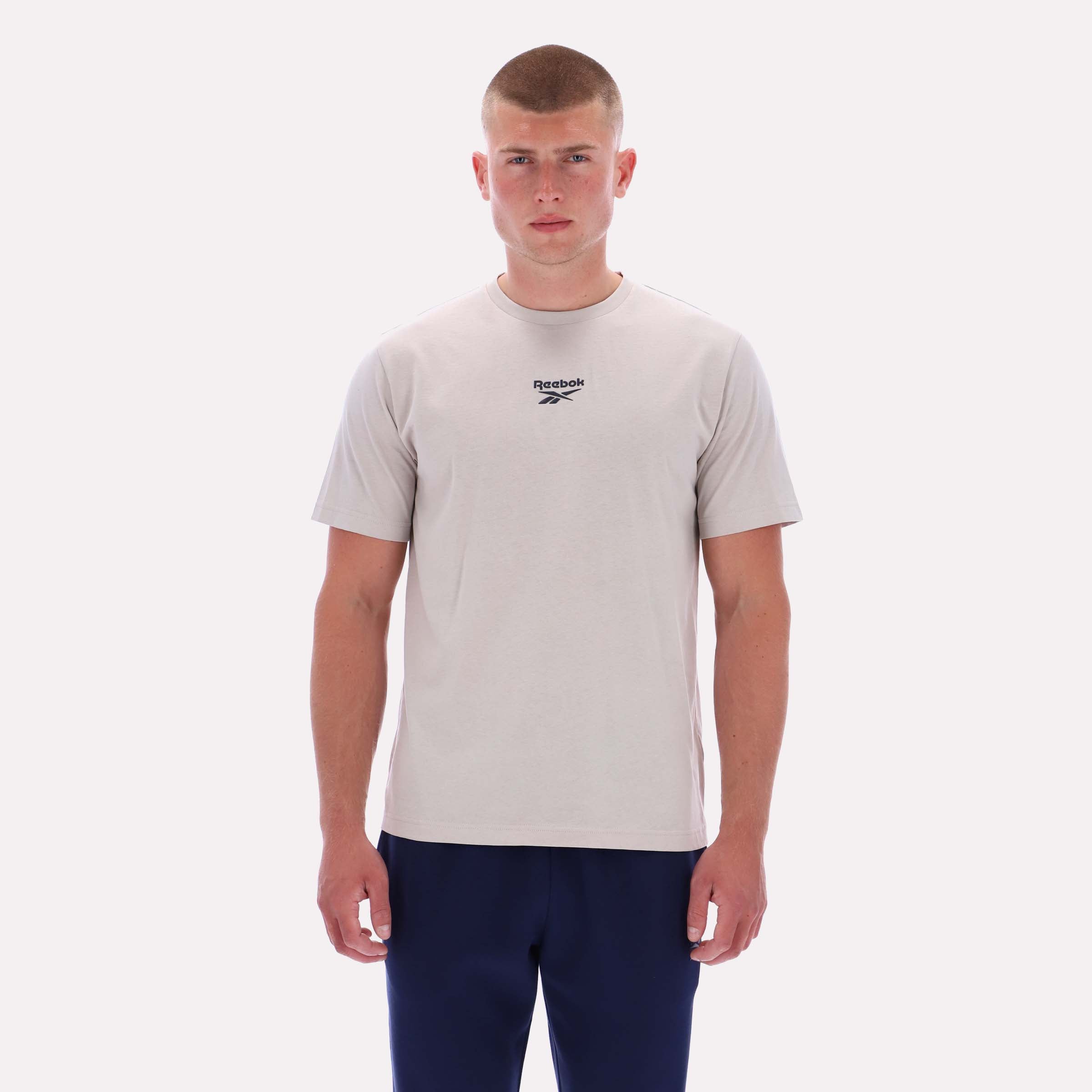 Reebok Men's Adrian Ss Crewneck Tee  Reg In Moonstone