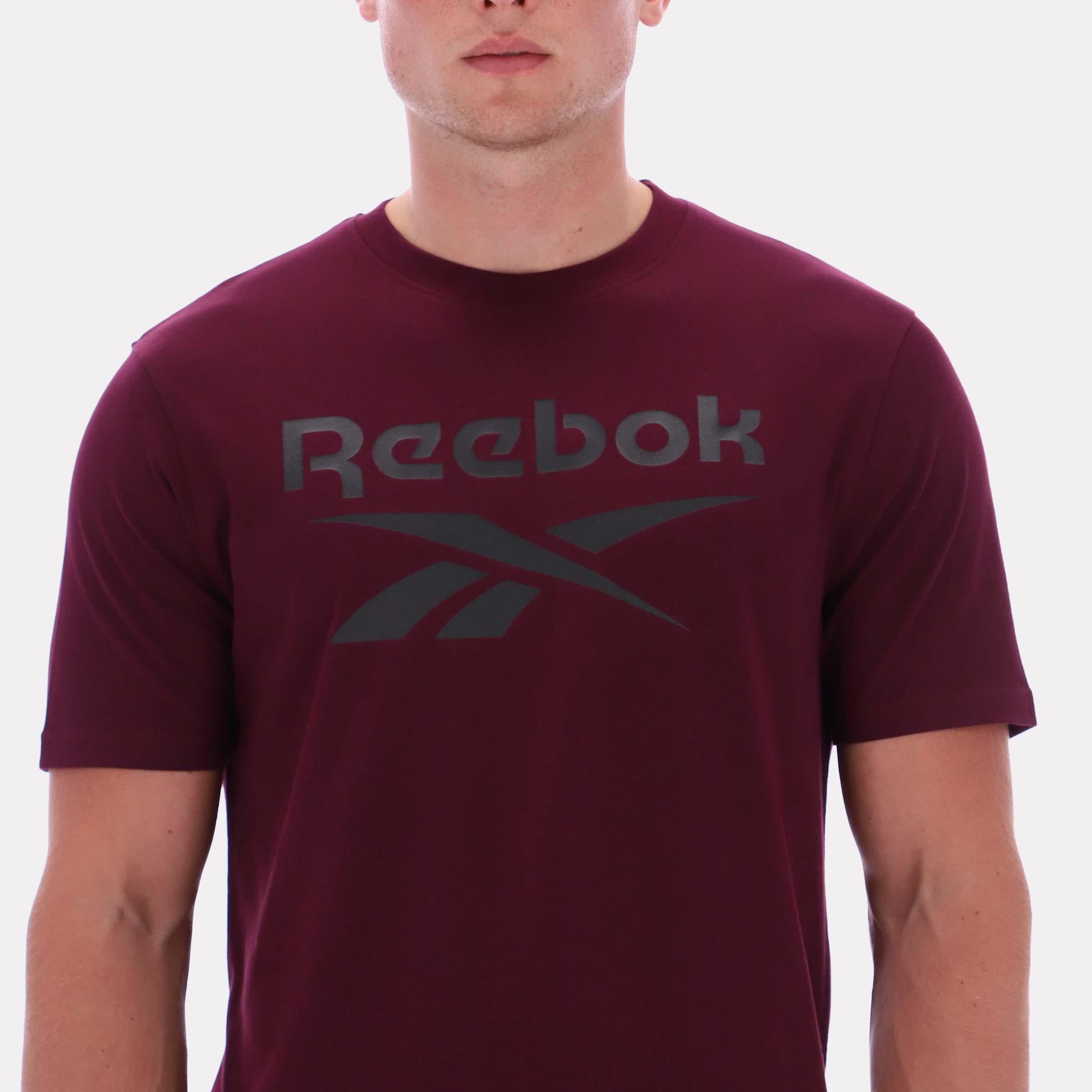 Reebok Apparel  Men's Chad Big Logo Crew Neck Ss Tee Red Reg