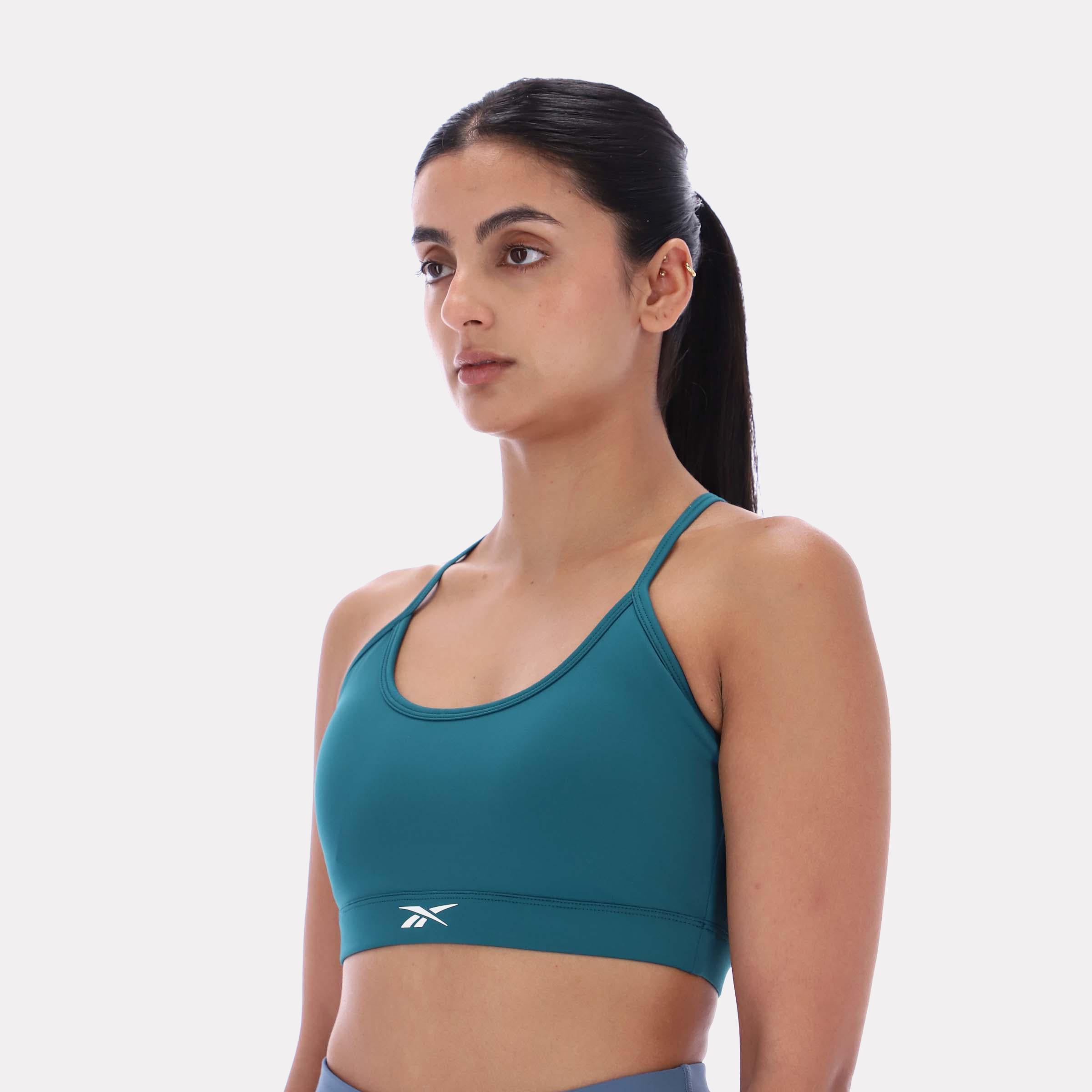 Reebok Apparel  Women's Kendal Core Strappy Bra Reebok Training App Women Green Reg