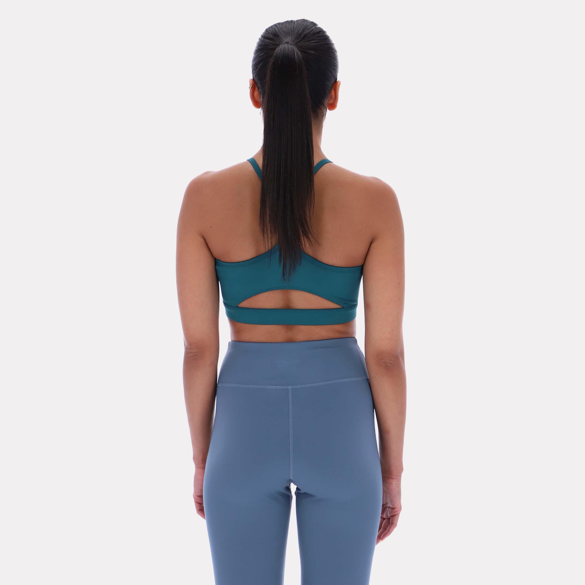 Reebok Apparel  Women's Kendal Core Strappy Bra Reebok Training App Women Green Reg