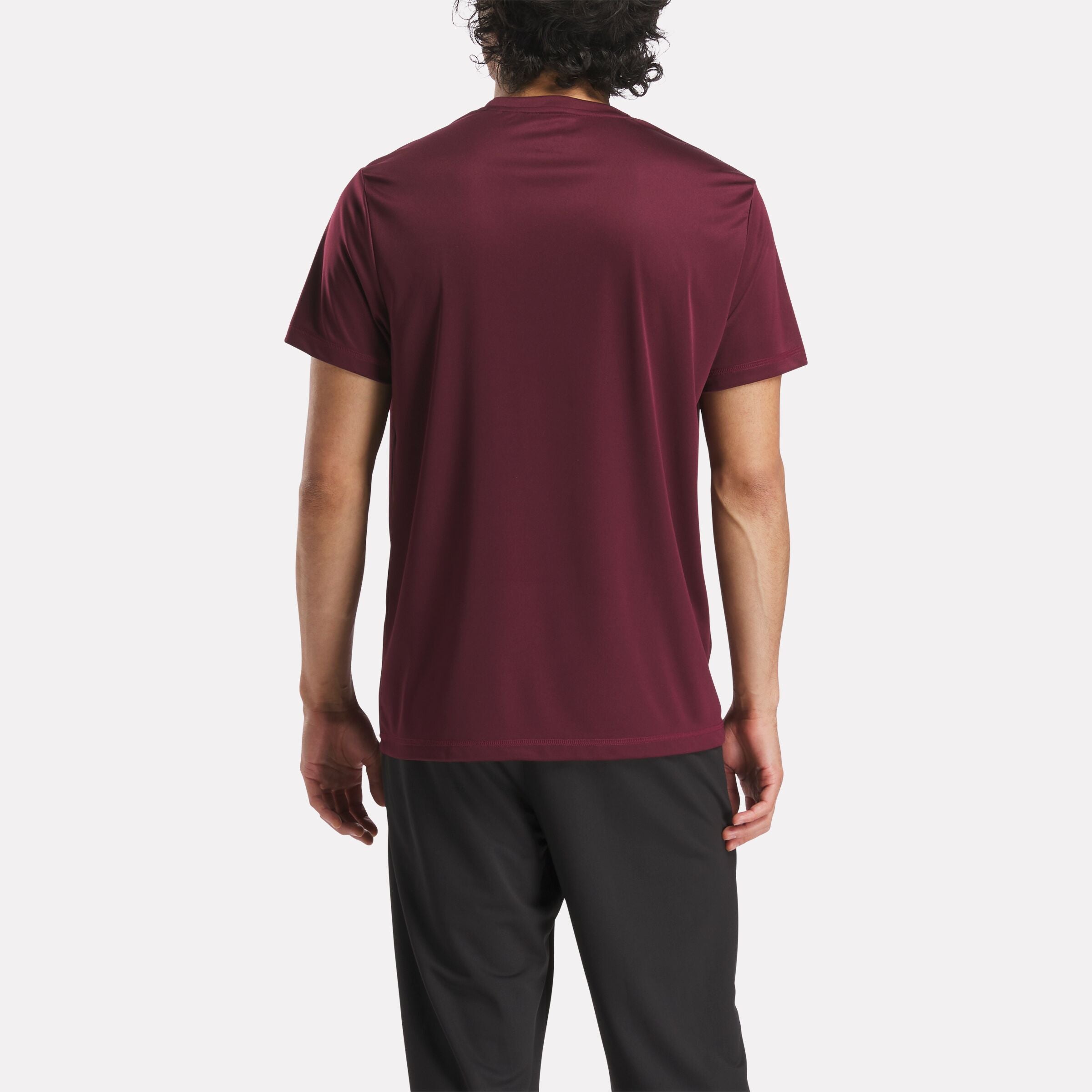 Reebok Men's Id Train Ss Tech Tee  In Black REG