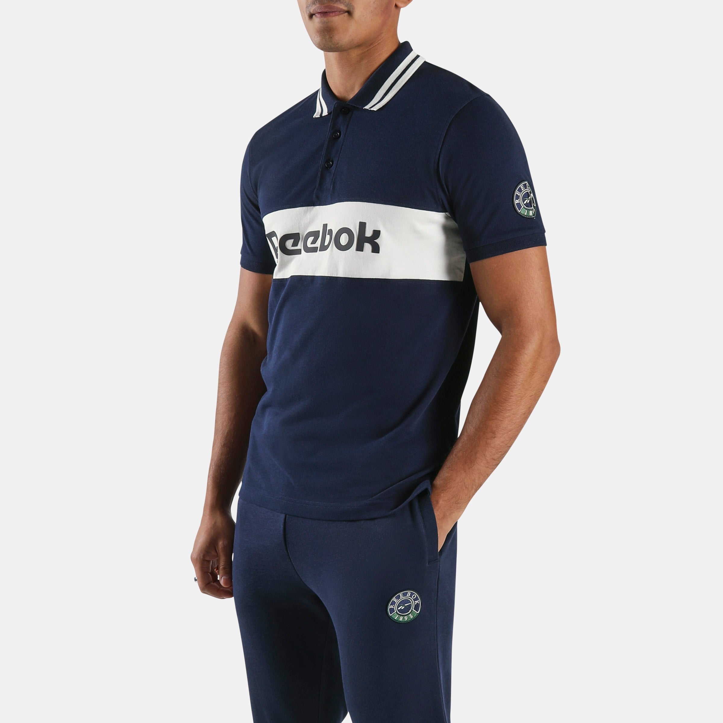 Reebok Men's Lawn Club Polo  In Navy REG