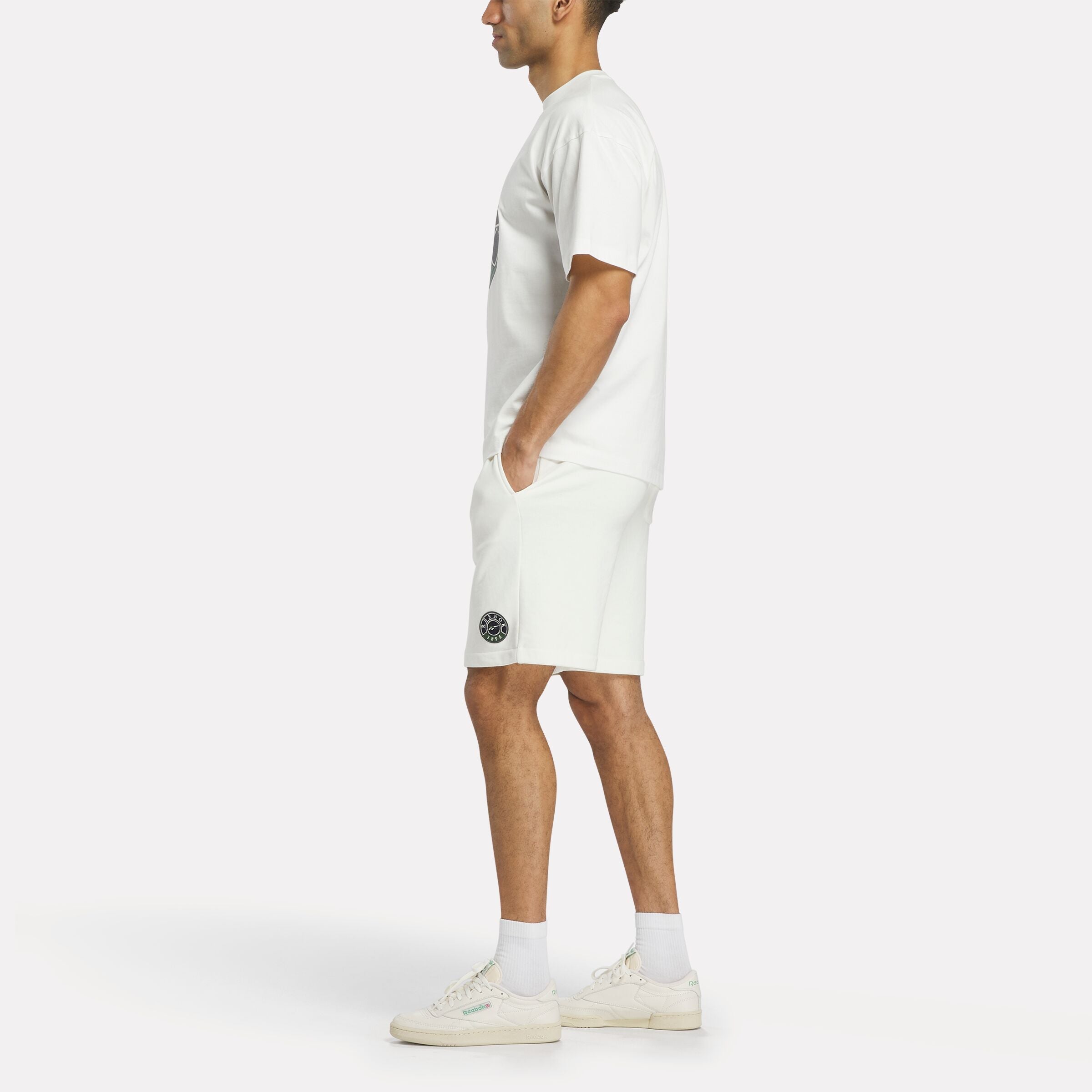 Reebok Men's Lawn Club T-Shirt  In Chalk REG