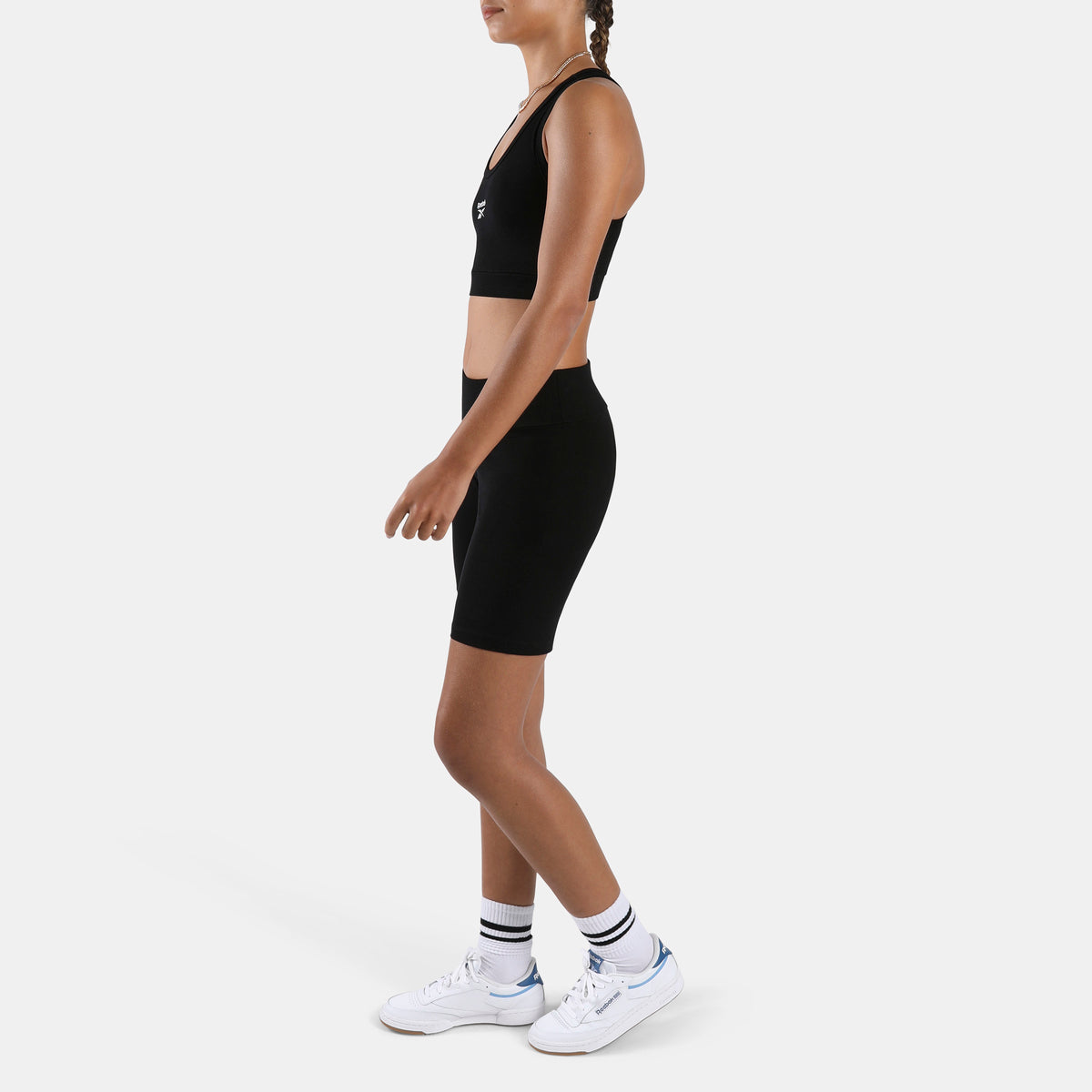 Reebok Women's Id Cotton Bralette  In Black REG