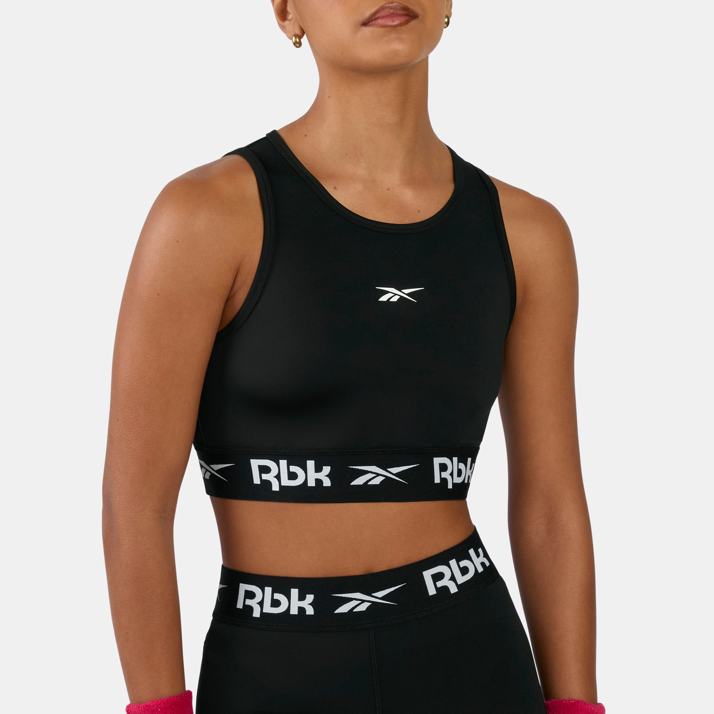Reebok Women's Id Train Cutout Bralette  In Black REG