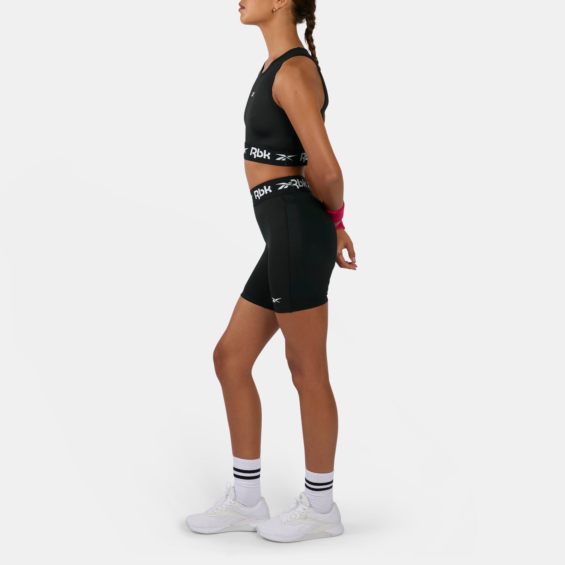 Reebok Women's Id Train Cutout Bralette  In Black REG