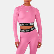 Reebok Women's Id Train Cutout Long Sleeve  In Playful REG