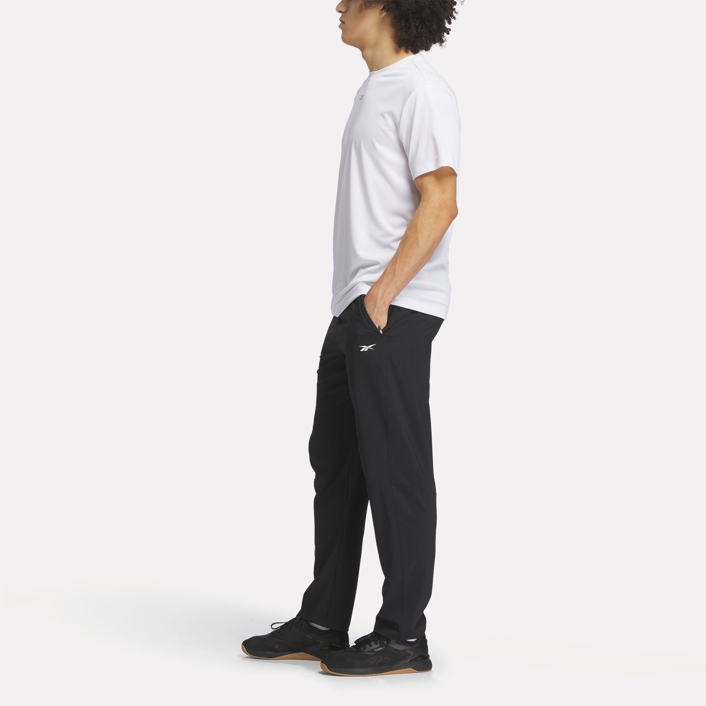 Reebok Men's Id Train Woven Pants  In Black REG