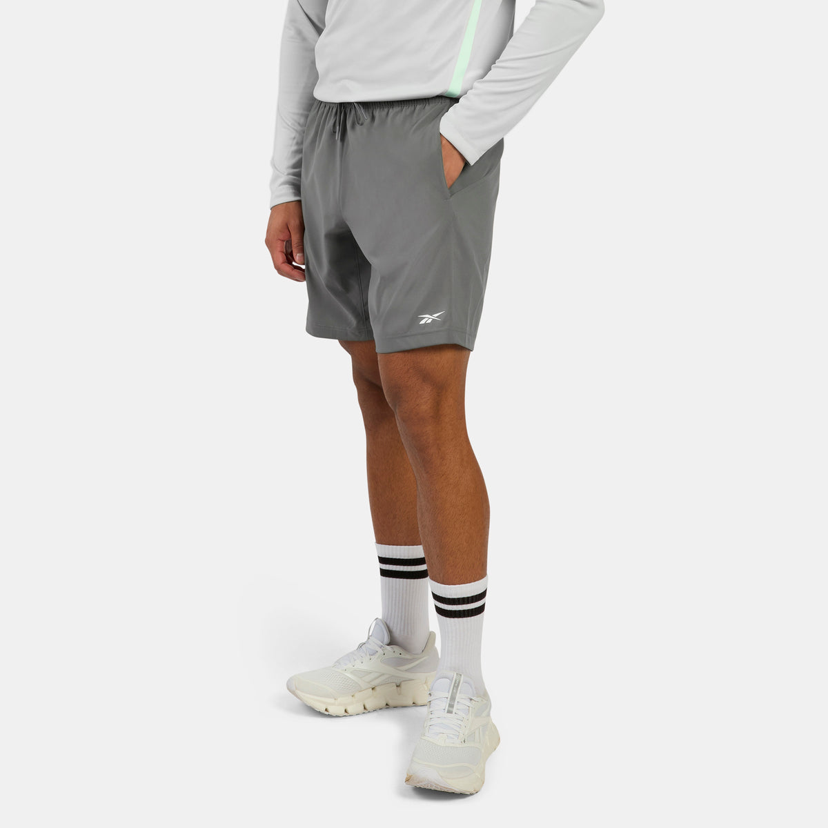 Reebok Men's Wor Woven Short  In Grey REG