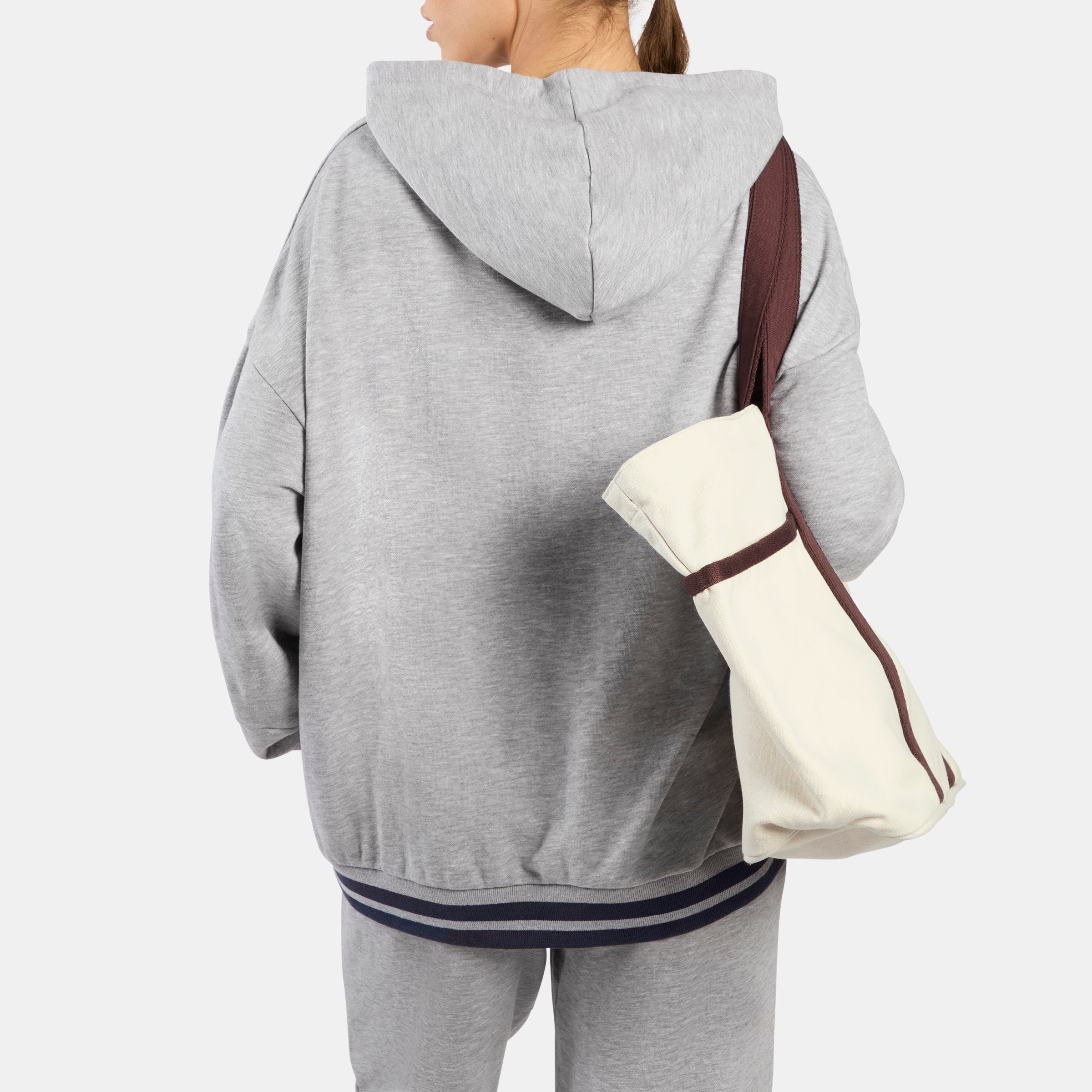 Reebok Women's Lawn Club Oversized Hoodie  In Light Grey Marl REG