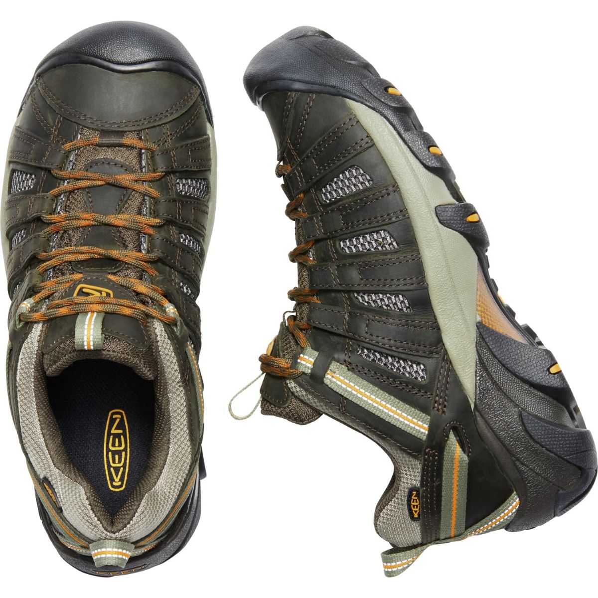 Keen Men's Voyageur in Black Olive/Inca Gold