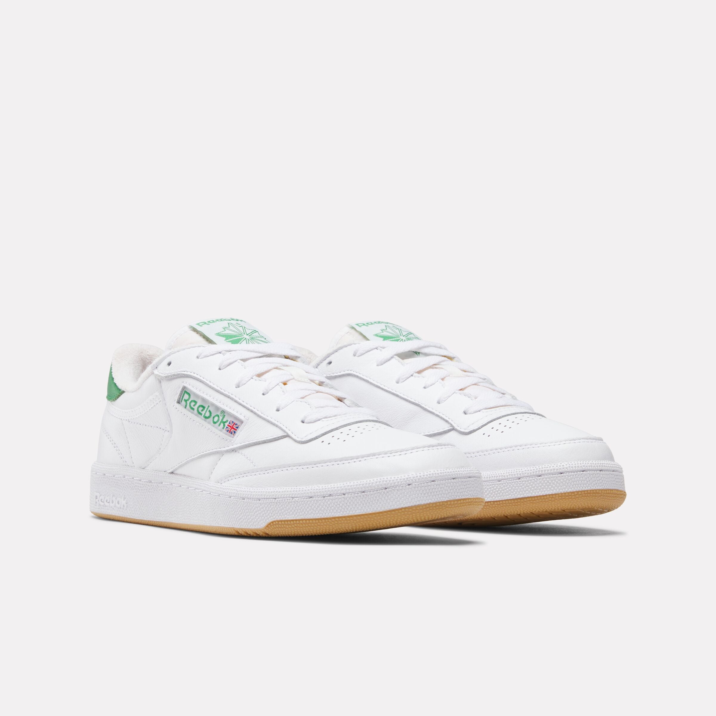 Reebok Men's Club C 85  In White/Glengreen/Rbkrubbber M