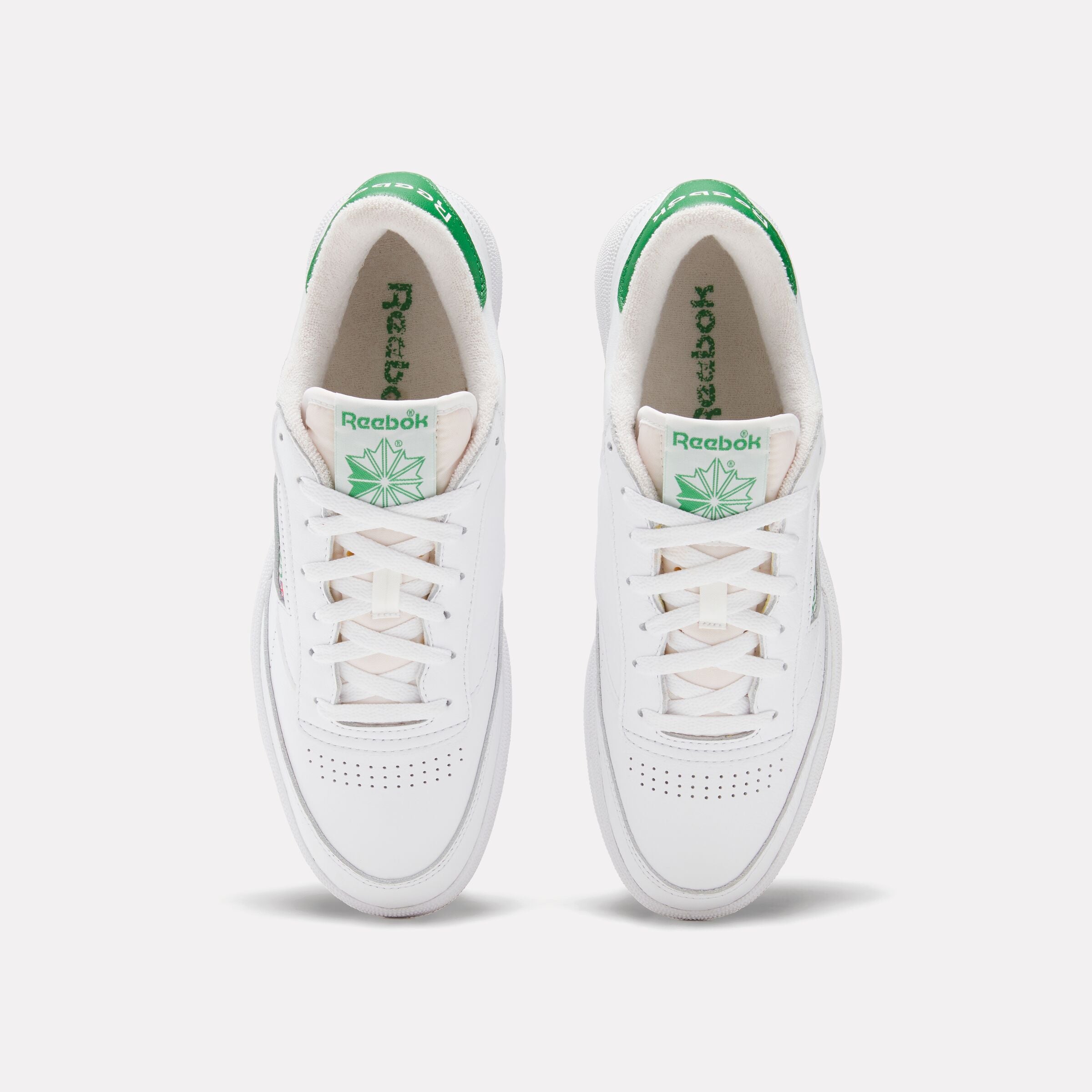 Reebok Men's Club C 85  In White/Glengreen/Rbkrubbber M