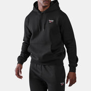 Reebok Men's Id 2-Col Logo Fleece Hoodie  In Black REG