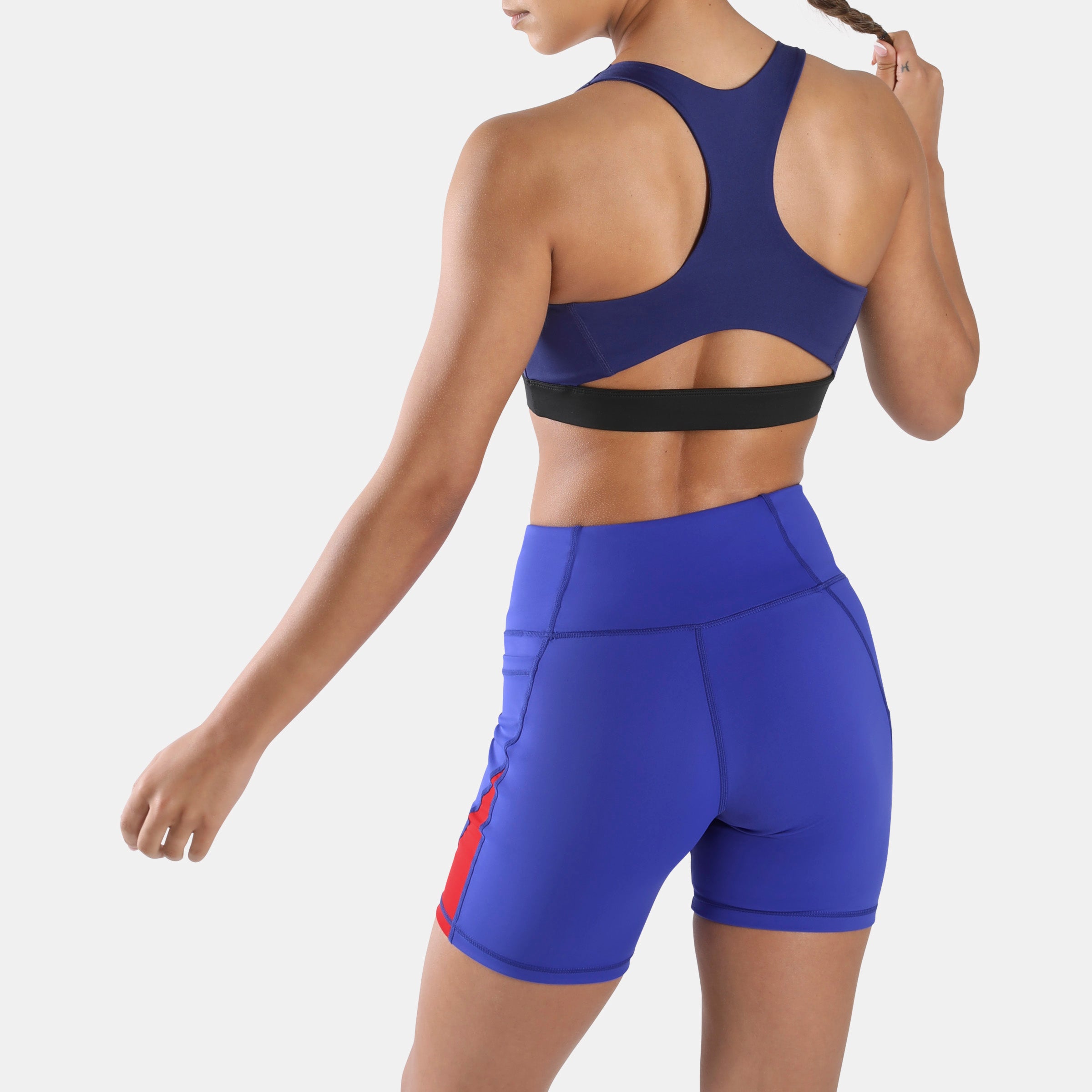 Reebok Women's Id Train Racer Bra  In Bold REG