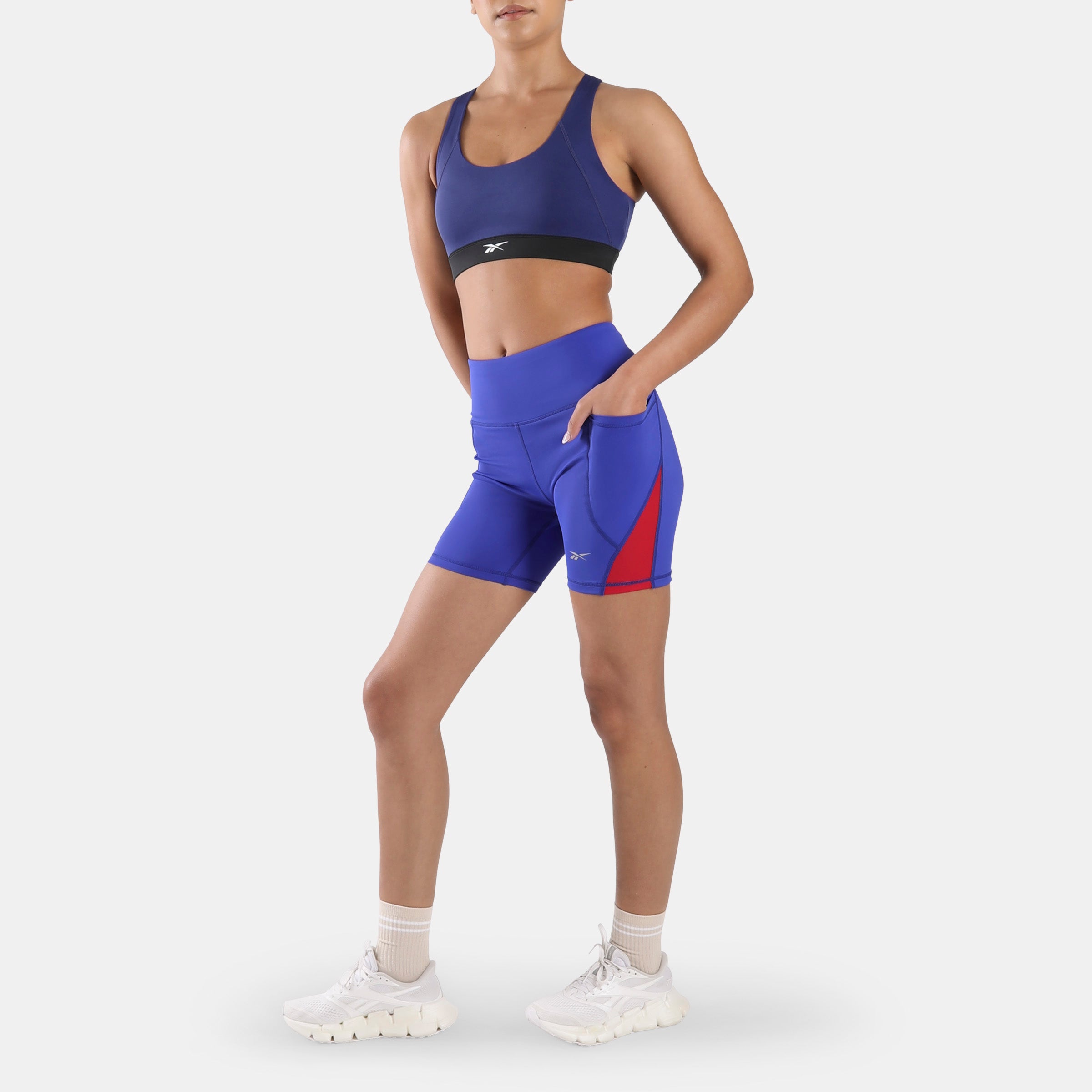Reebok Women's Id Train Racer Bra  In Bold REG