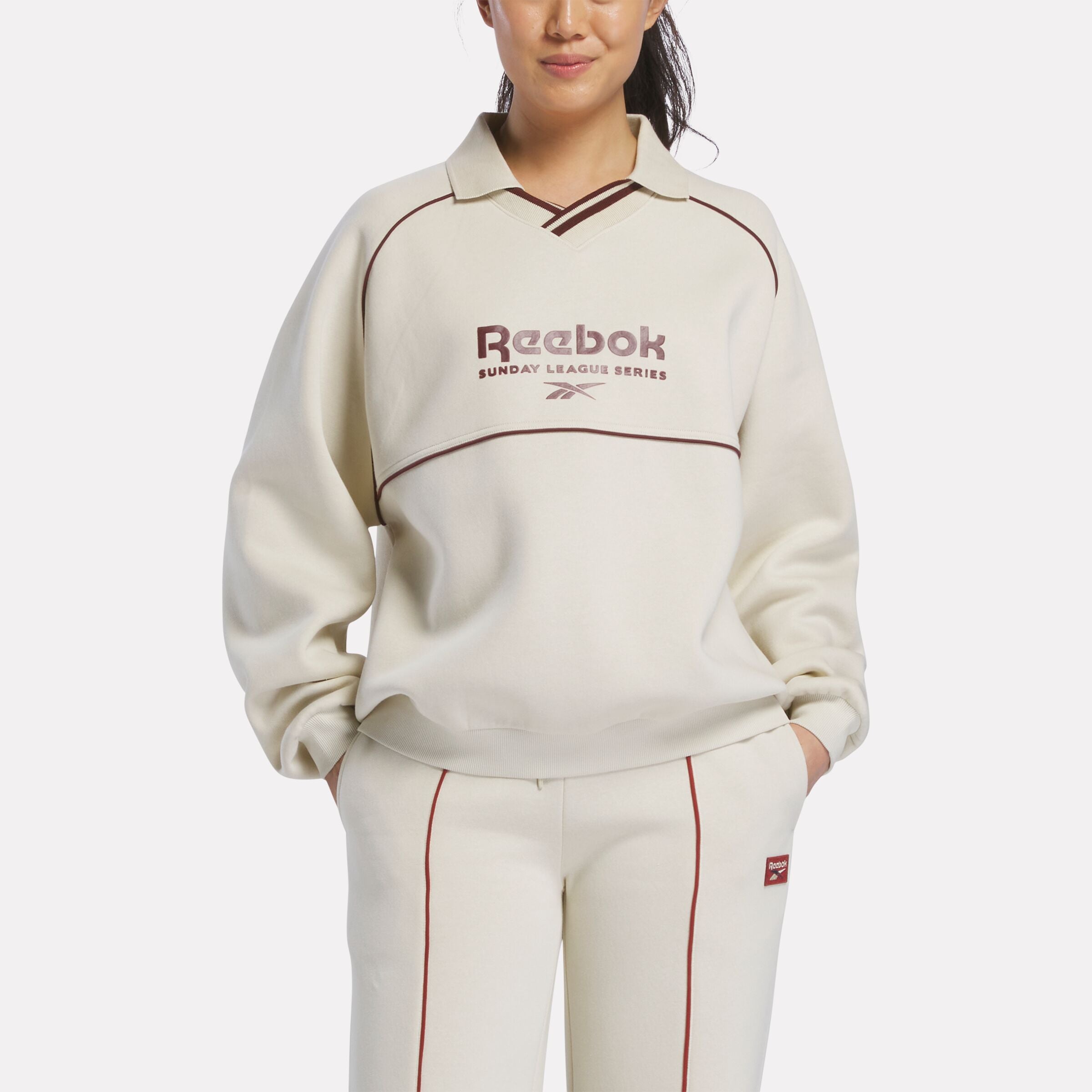 Reebok Women's Heritage Crew Sweatshirt  In Linen REG